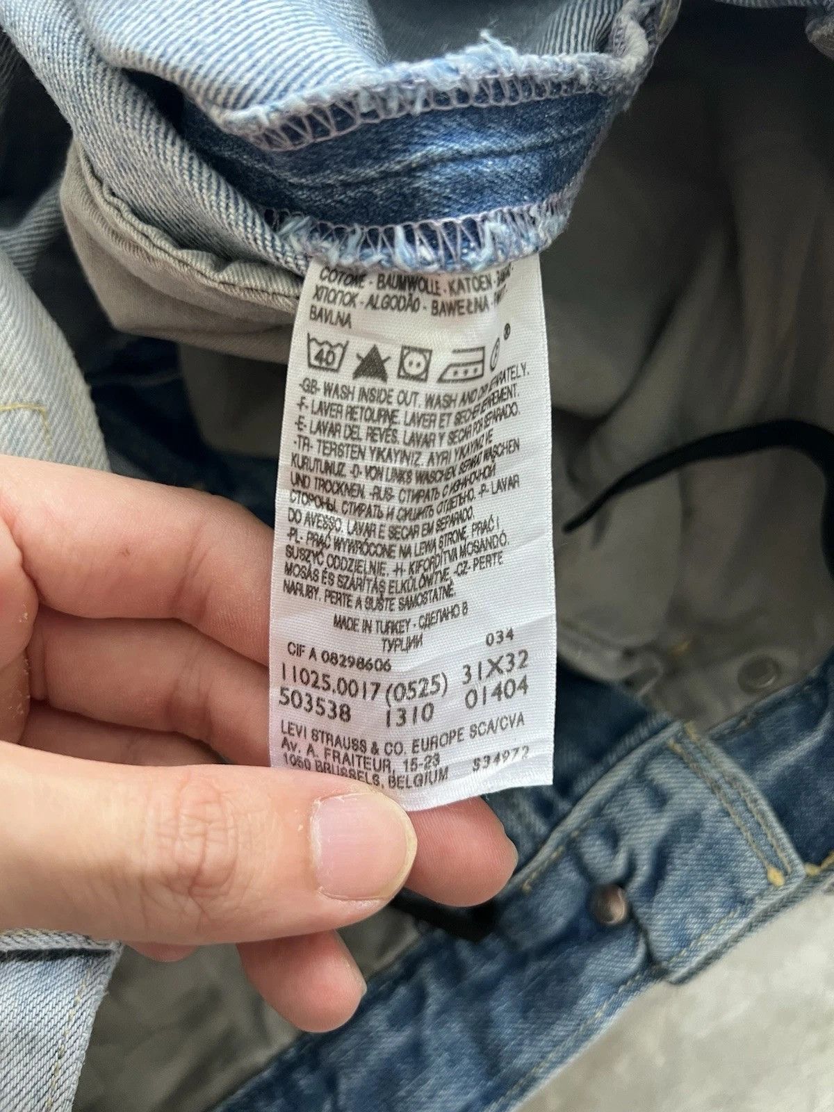 Levi's Levis Engineered Jeans Buckleback Tag W31 Actual 33x33 Size US 31 - 7 Thumbnail