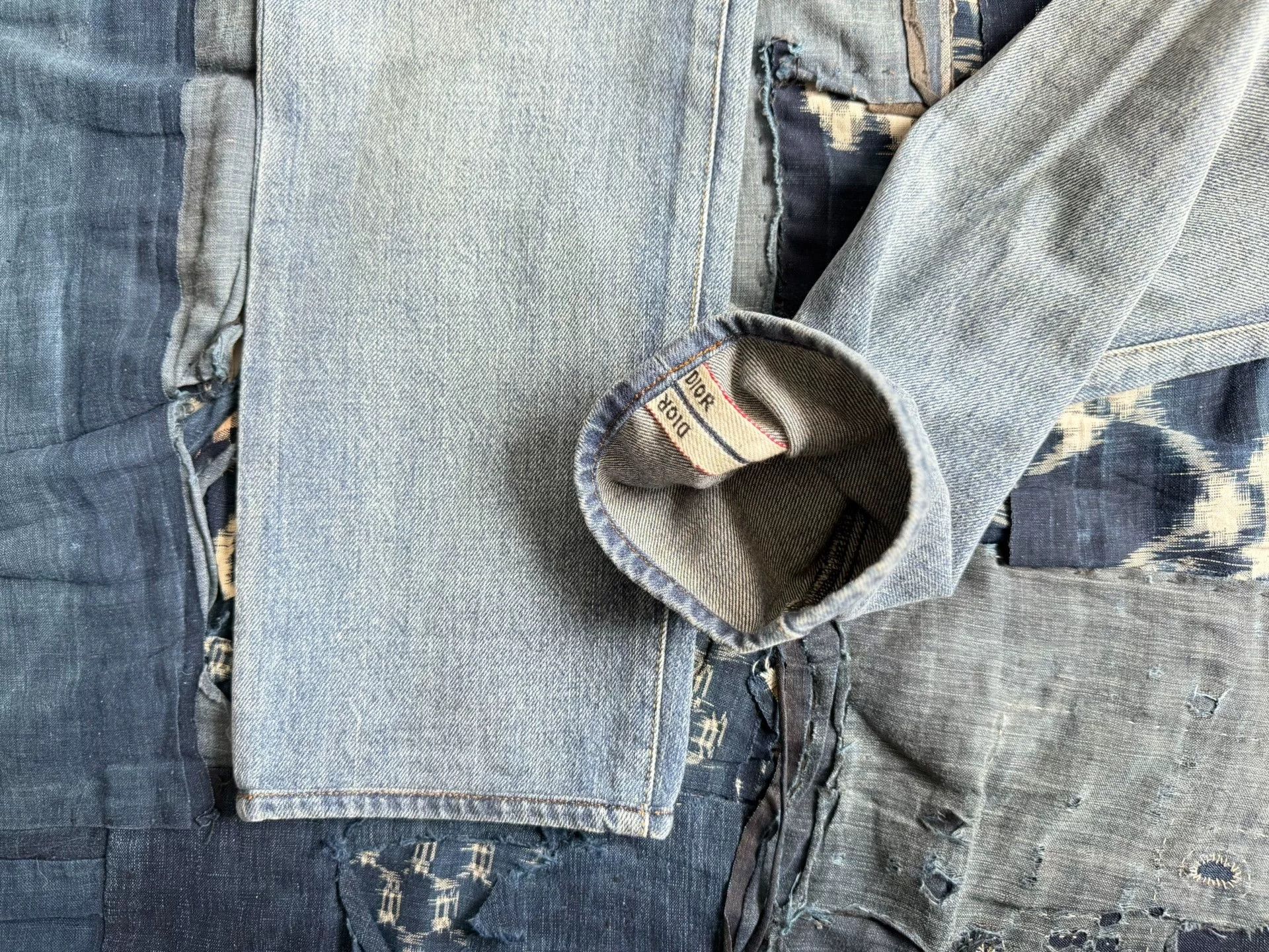 Dior Dior Washed Distressed Straight Jeans Size US 31 - 8 Thumbnail