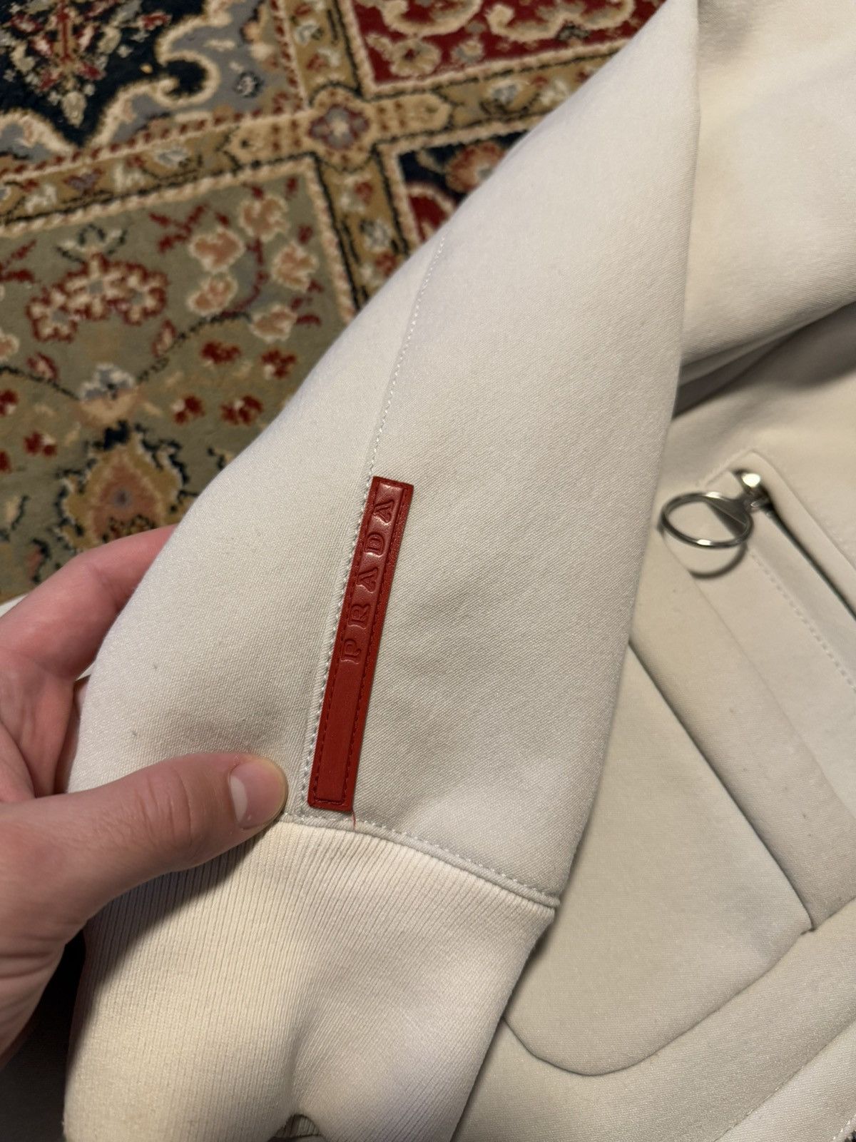 Prada Prada Linea Rossa Long Coat Luxury Women’s Streetwear Hype Size L / US 10 / IT 46 - 11 Thumbnail