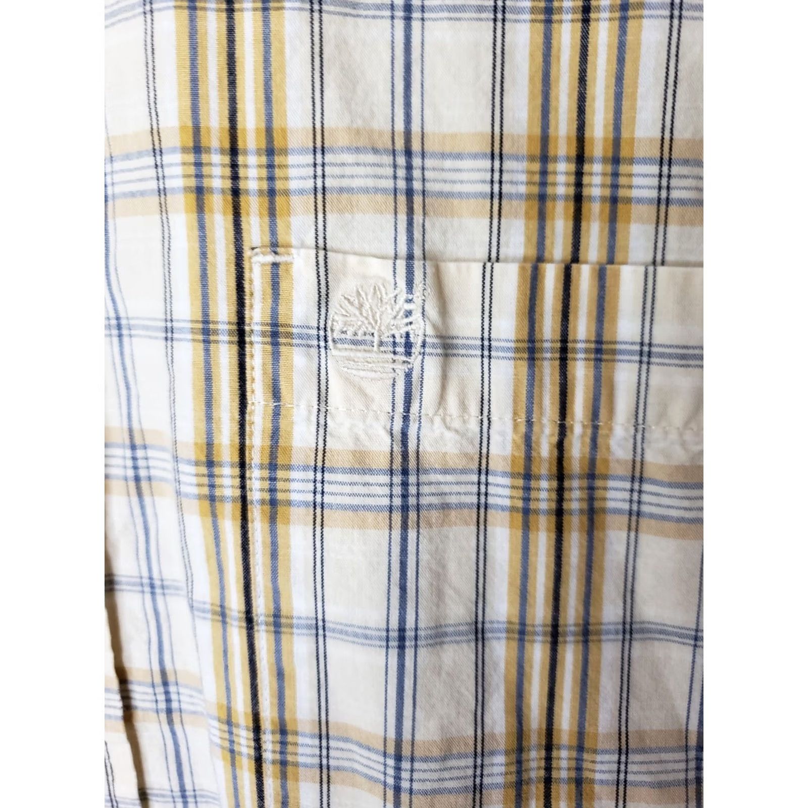 Timberland Timberland Shirt Mens L White Yellow Blue Plaid Button-Front Long Sleeve Casual Workwear Vintage: No Size US L / EU 52-54 / 3 - 5 Thumbnail