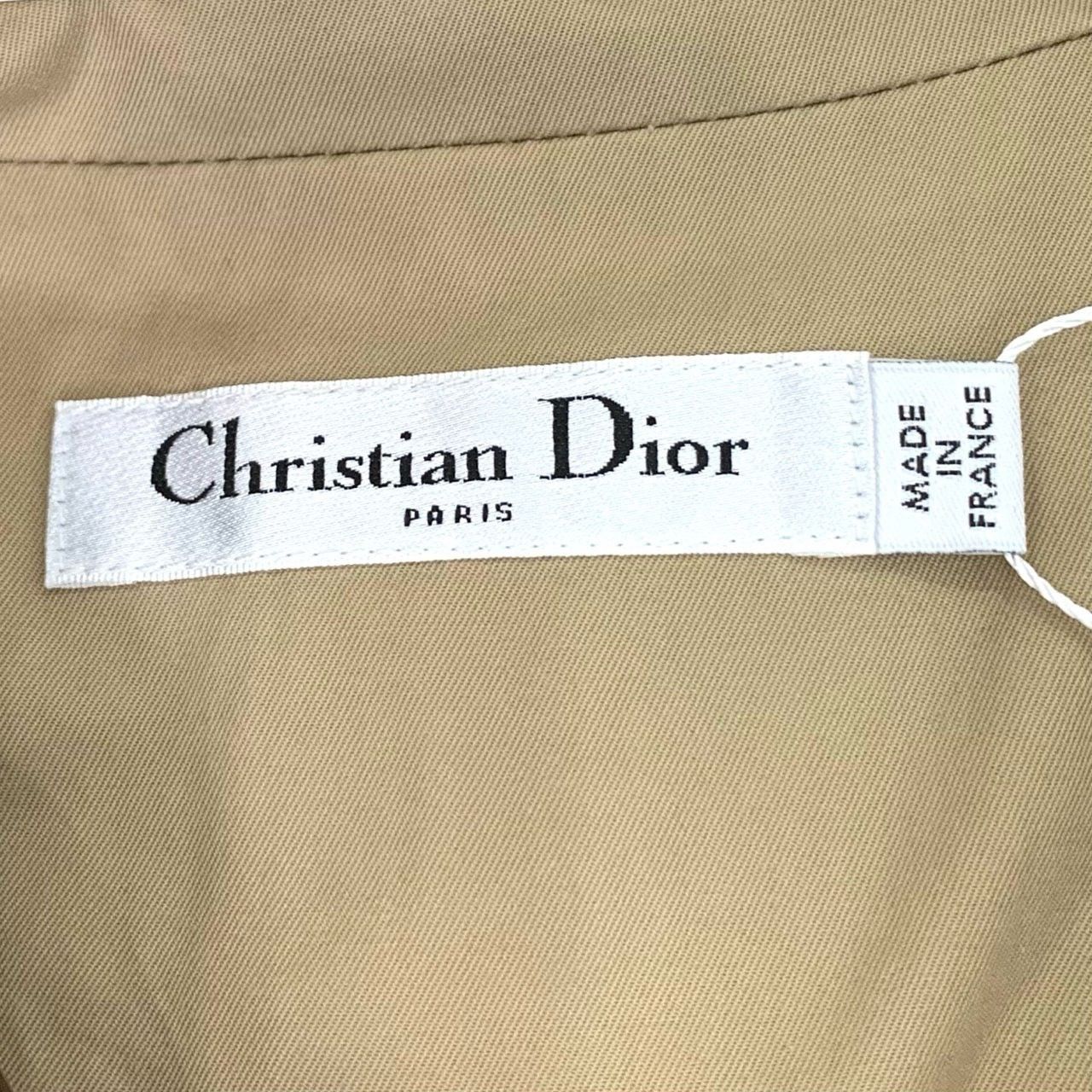 Dior Dior Bee Embroidery Khaki Cotton Sleeveless Tank Dress (Size Size XS / US 0-2 / IT 36-38 - 2 Thumbnail