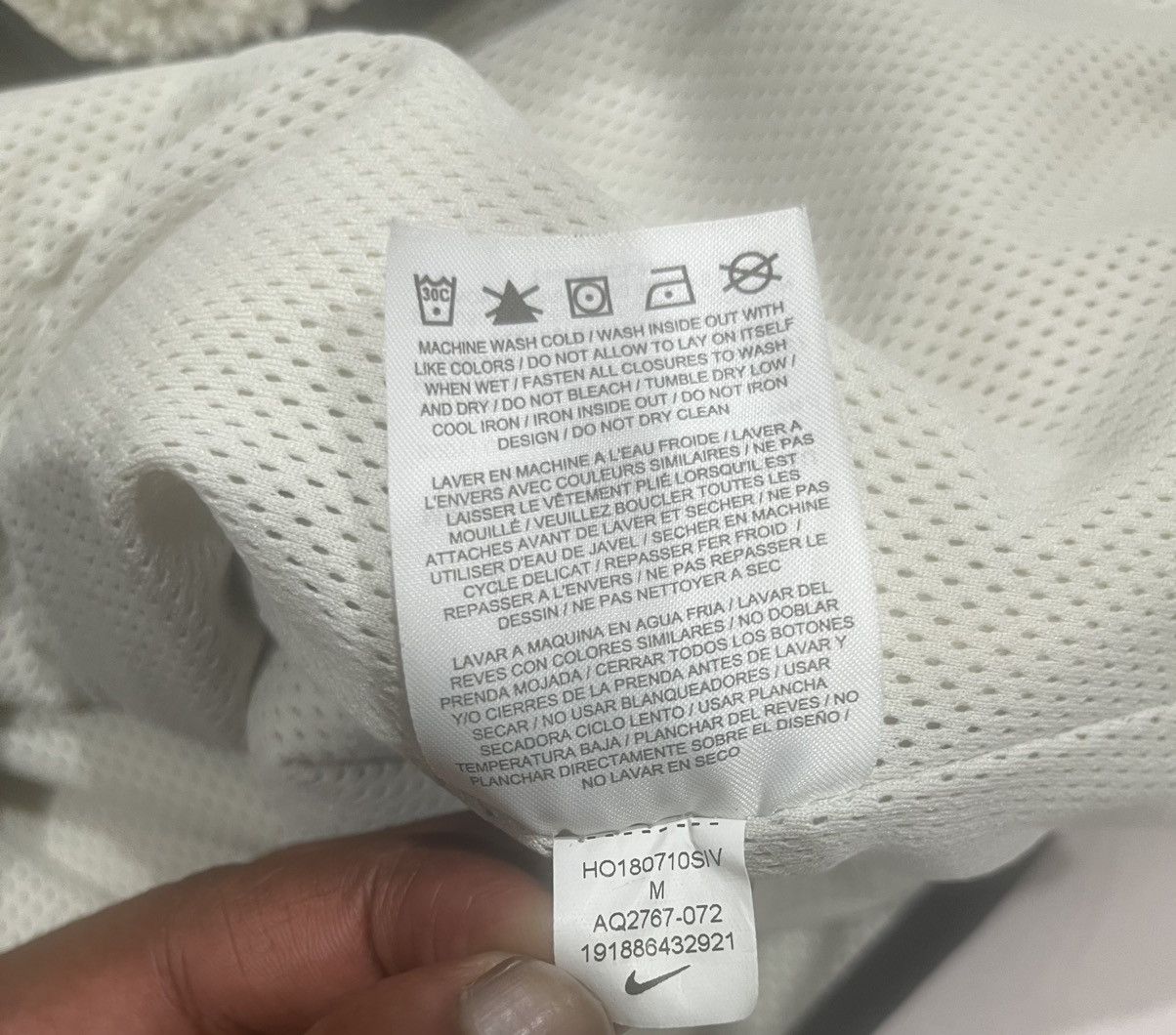 Nike Nike Tech Fleece Sherpa ICON Wind Runner Jacket White Size US M / EU 48-50 / 2 - 5 Thumbnail