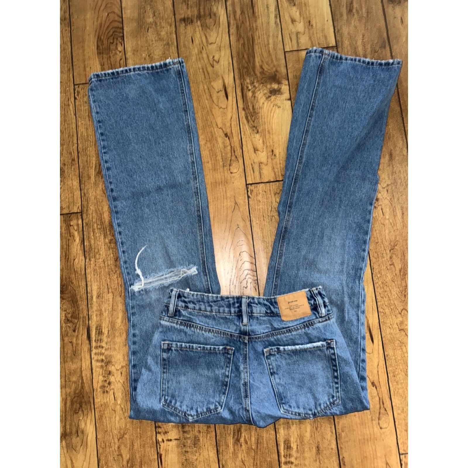 Stradivarius VINTAGE Stradivarius Denim Jeans Flare USA 6 Blue 27x33 Women Jeans Flared Denim USA 27x33 Regular 6 Blue Womens Size 28" / US 6 / IT 42 - 5 Thumbnail