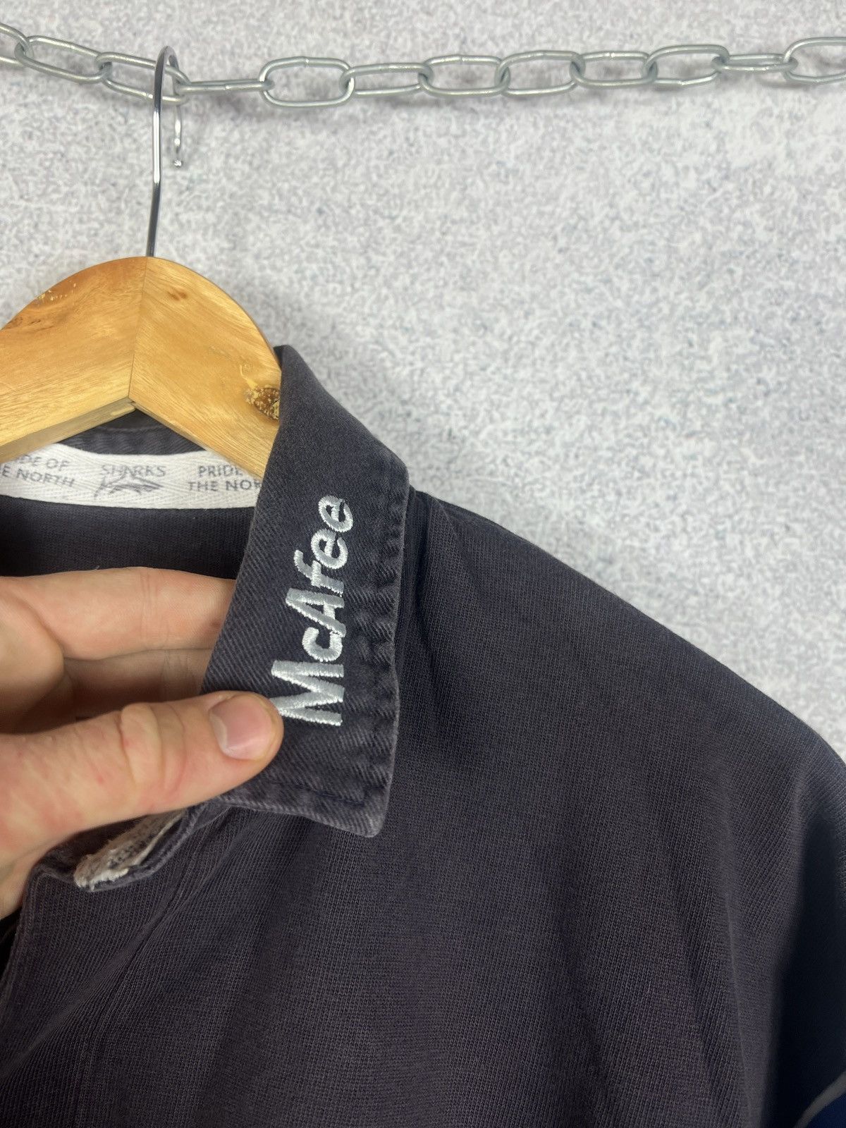 Cotton Traders Rare! Vintage Sale Sharks Rugby Jersey Longsleeve Shirt Size US L / EU 52-54 / 3 - 5 Thumbnail