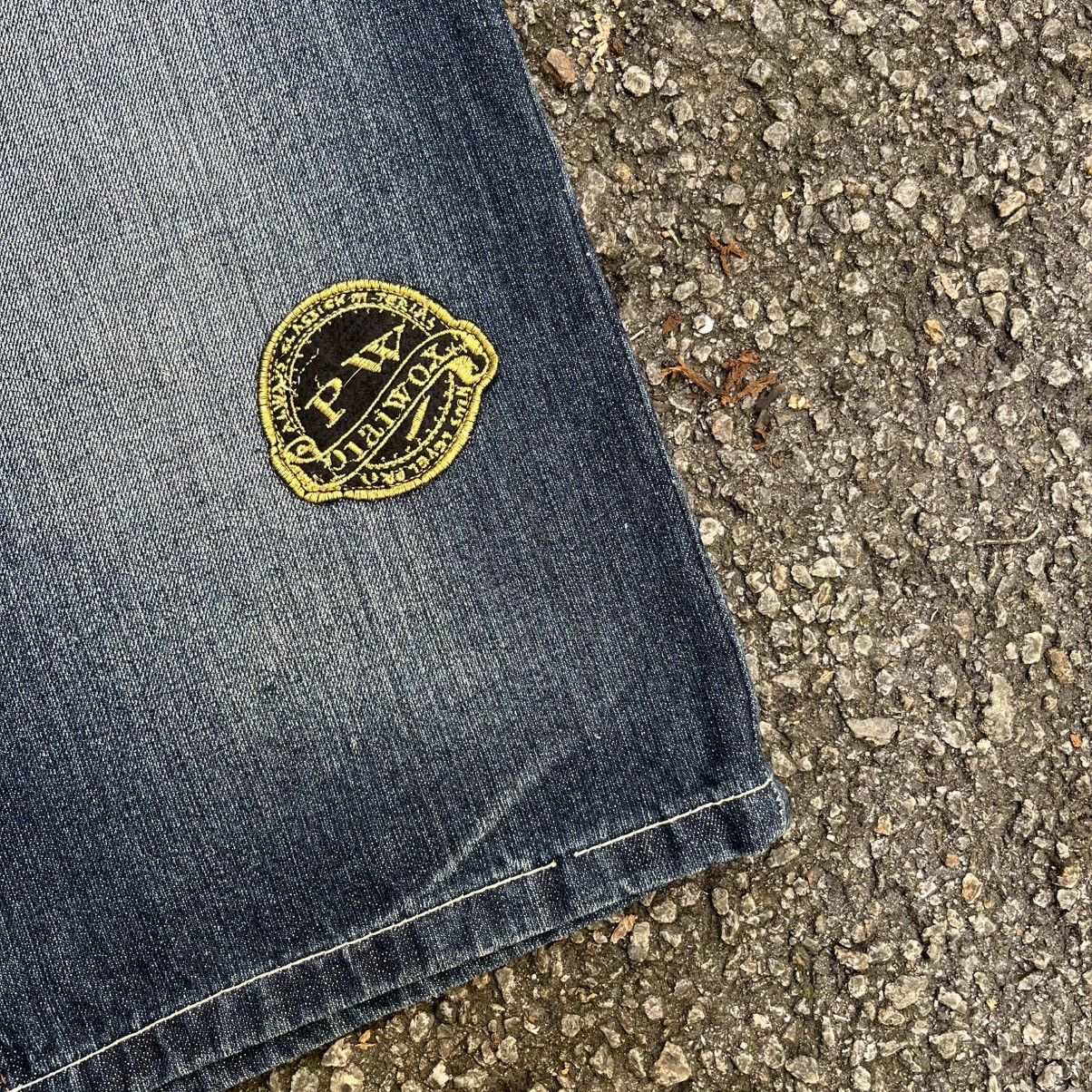 Southpole Baggy Jeans Y2K Faded Blue Plaiwox Jorts Skater Ecko Unltd Size US 32 / EU 48 - 4 Thumbnail