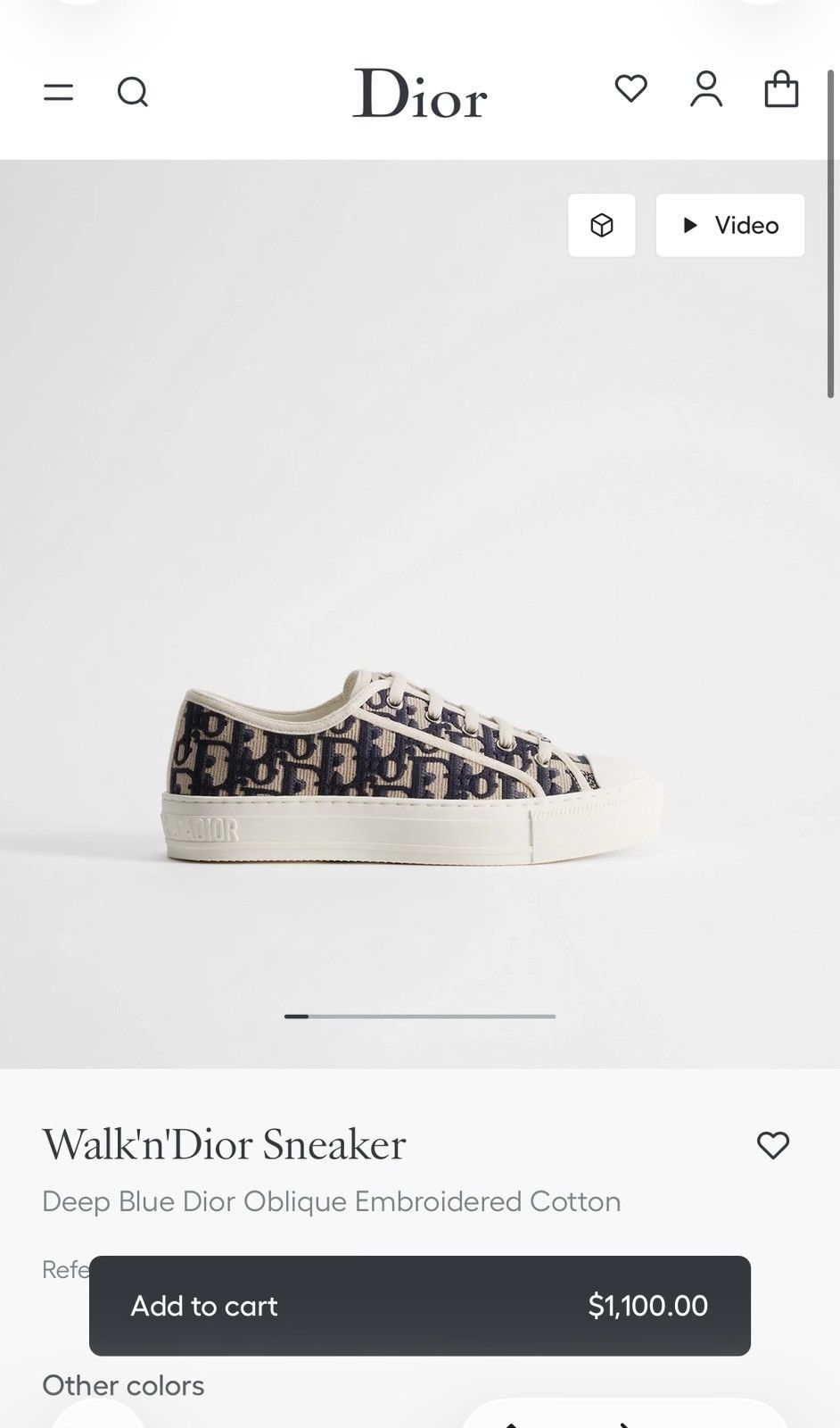 Dior Dior sneakers Walk'n'Dior Sneaker size 35.5 Size US 5.5 / IT 35.5 - 12 Thumbnail