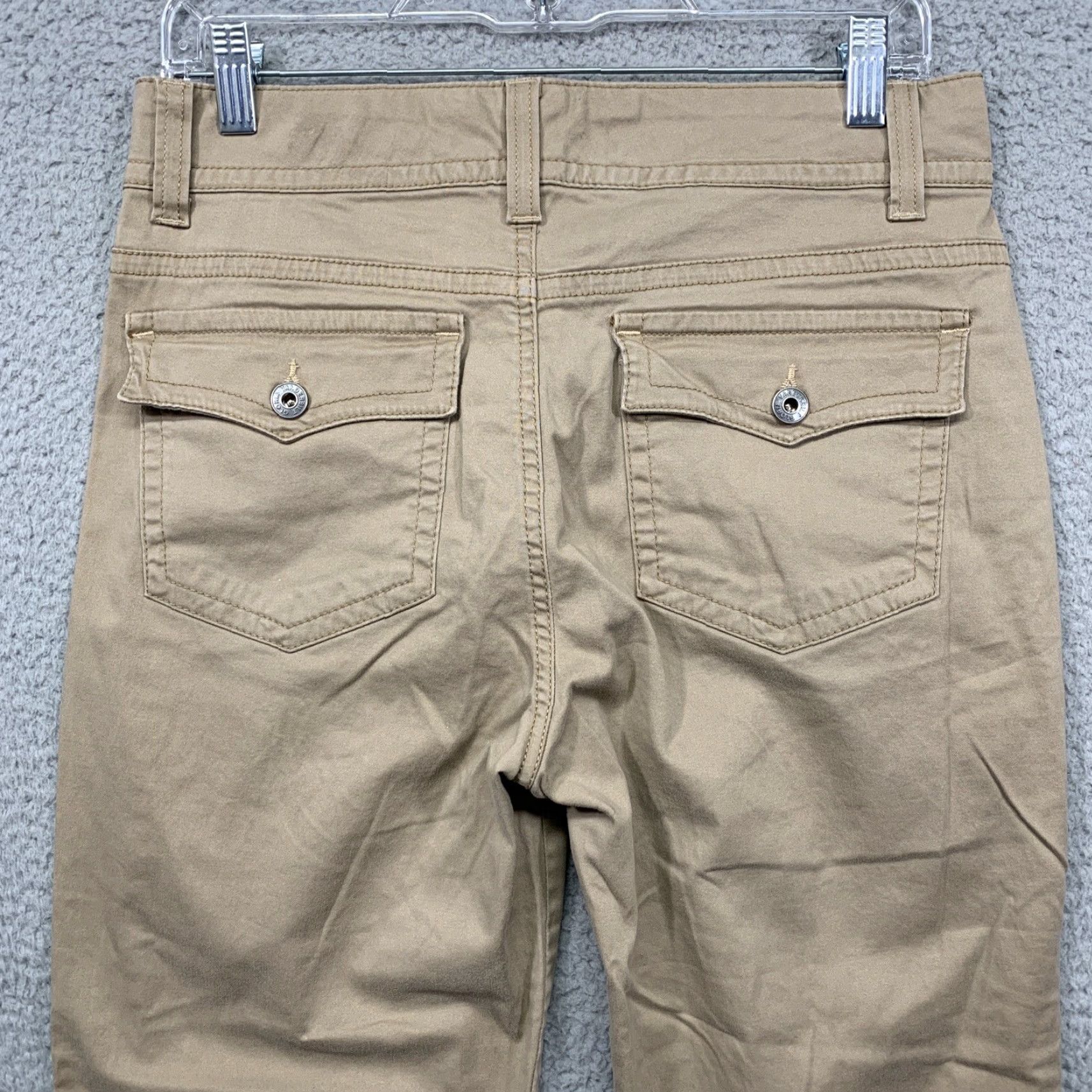 Gloria Vanderbilt VINTAGE Gloria Vanderbilt Capris Jeans 5-Pocket Women Beige 31in 8 Slim Cuffed 2” Slit Summer Spring Fall Womens Size ONE SIZE - 5 Thumbnail