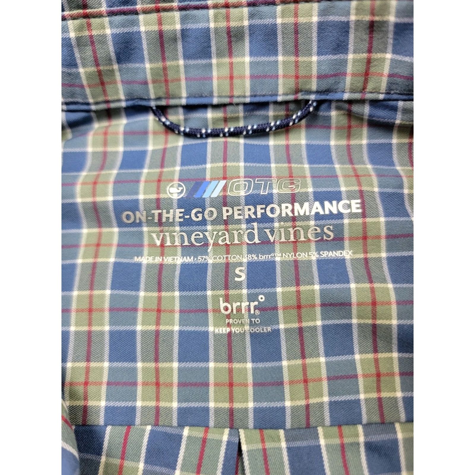 Vineyard Vines Vineyard Vines Shirt Mens Small On The Go Performance Button Down Plaid On The Go Performance Shirt Size US S / EU 44-46 / 1 - 3 Thumbnail