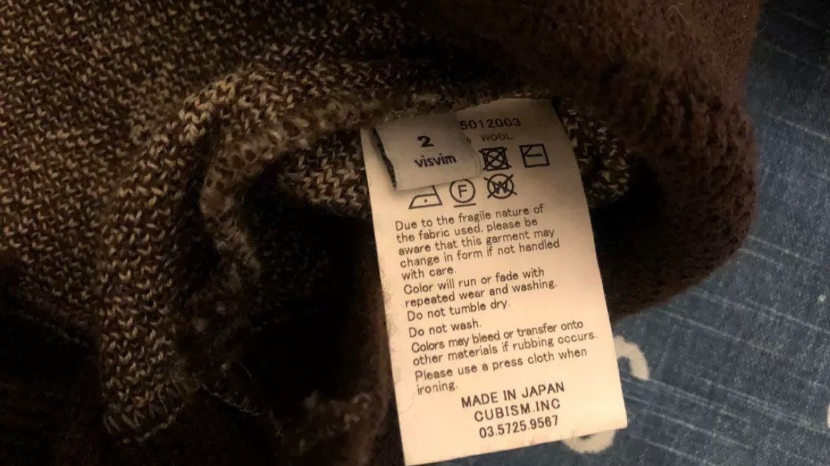 トップス visvim VINTAGE JACQUARD KNIT 5 visvim 25AW COLLEGE V-NECK