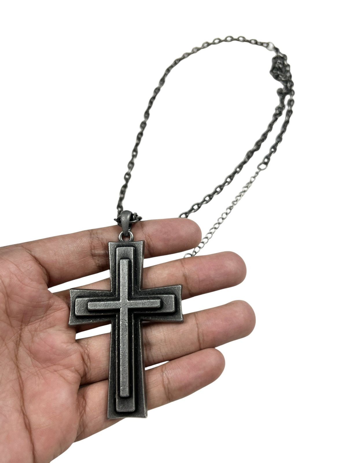 Japanese Brand Maison Gilfy ‘Ozzy Osbourne” Big Cross Necklace Size ONE SIZE - 7 Thumbnail