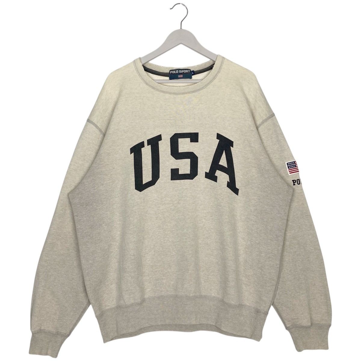 Other Vintage Polo Ralph Lauren Sweatshirt Crewneck Beige Size L Size US L / EU 52-54 / 3 - 1 Thumbnail