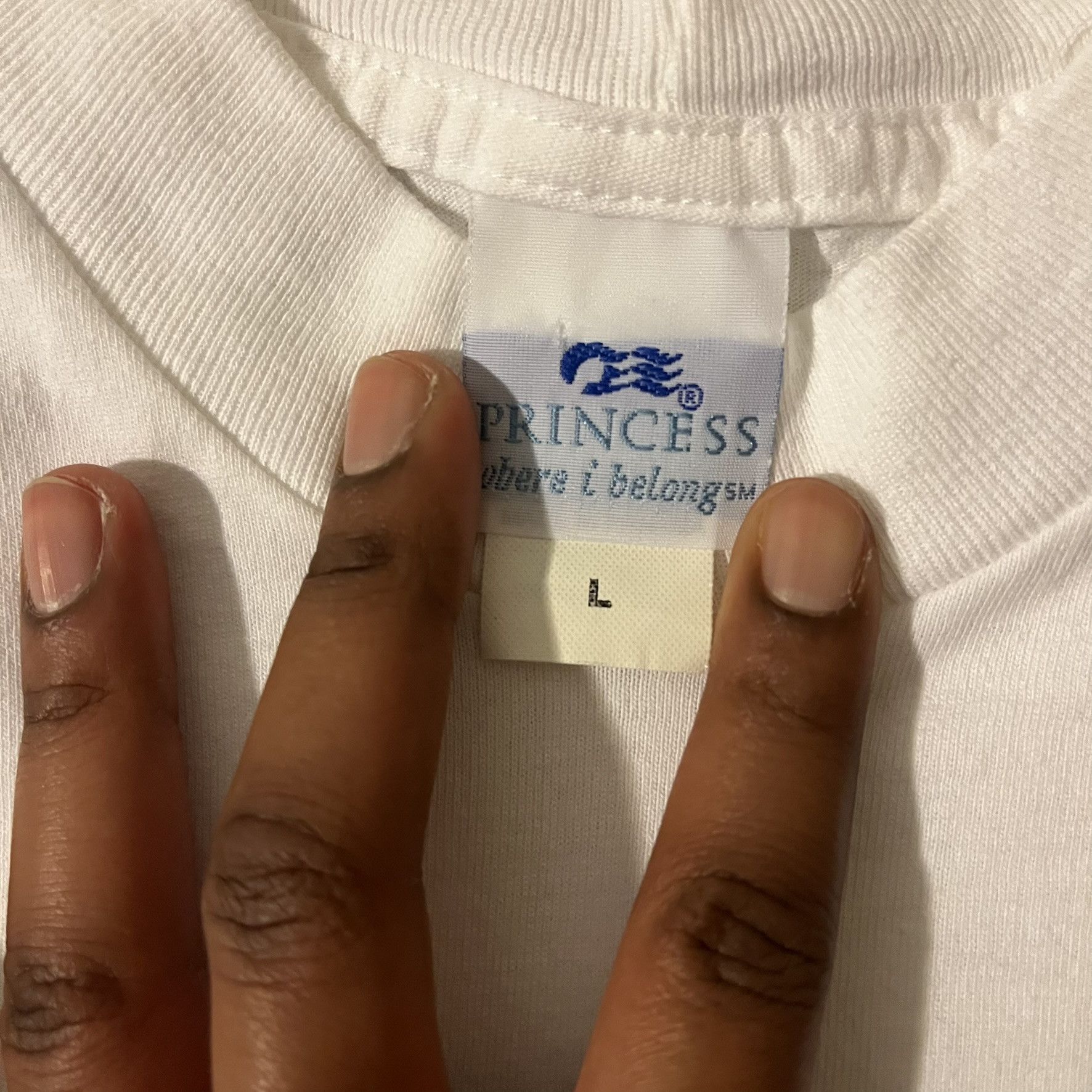 Vintage VTG 00s Princess Where I Belong Caribbean Tee Size US L / EU 52-54 / 3 - 6 Thumbnail