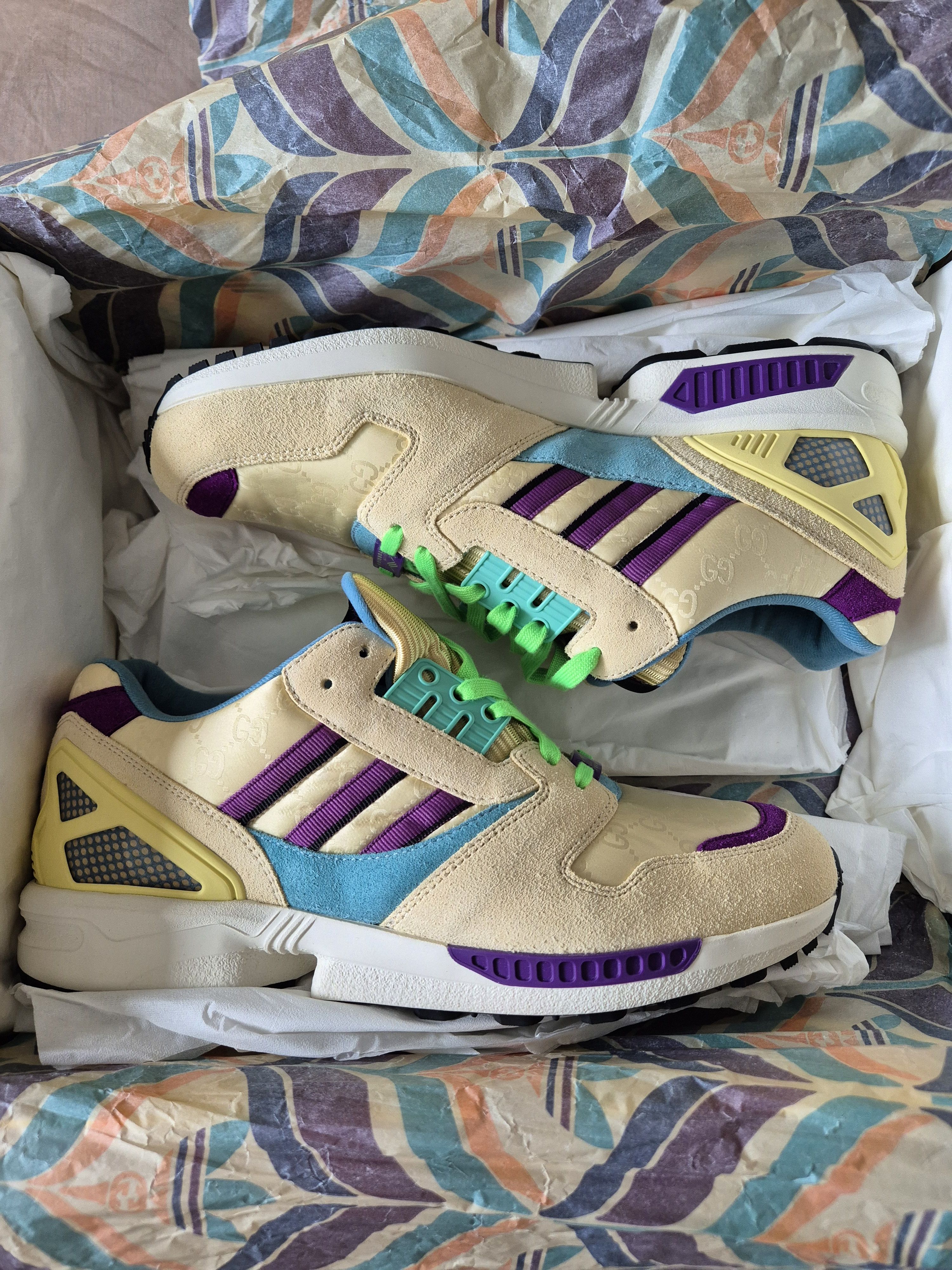 Adidas × Gucci adidas x Gucci ZX 8000 monogramme GG beige (Women's) Size US 10 / IT 40 - 12 Thumbnail