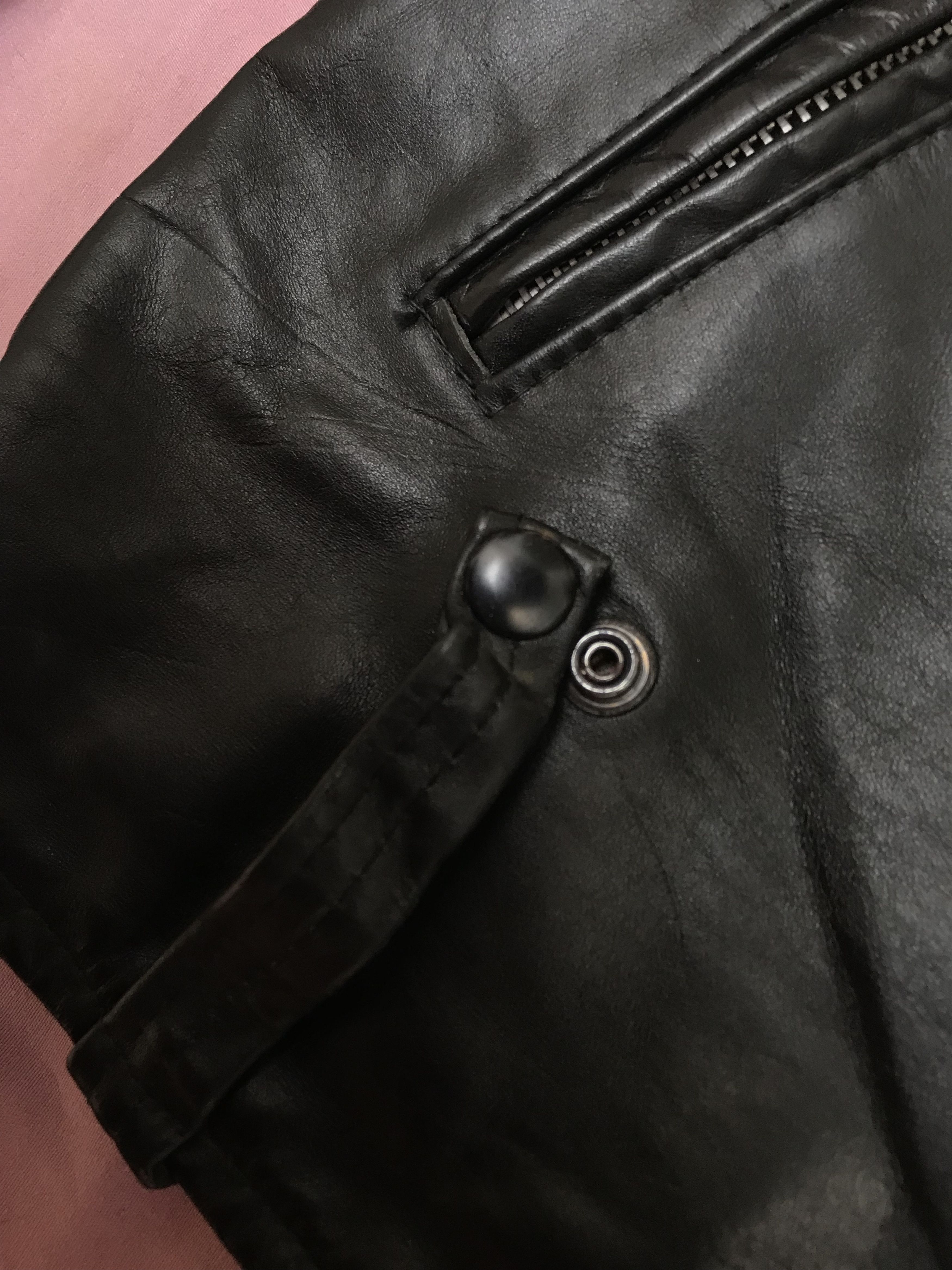Harley Davidson AMF HARLEY DAVIDSON USA POLICE LEATHER BIKER JACKET Size US L / EU 52-54 / 3 - 10 Thumbnail