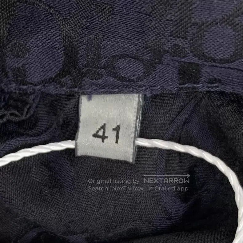 Dior Dior Size 41 Dark blue logo old flower full print mulberry Size US XXS / EU 40 - 6 Thumbnail
