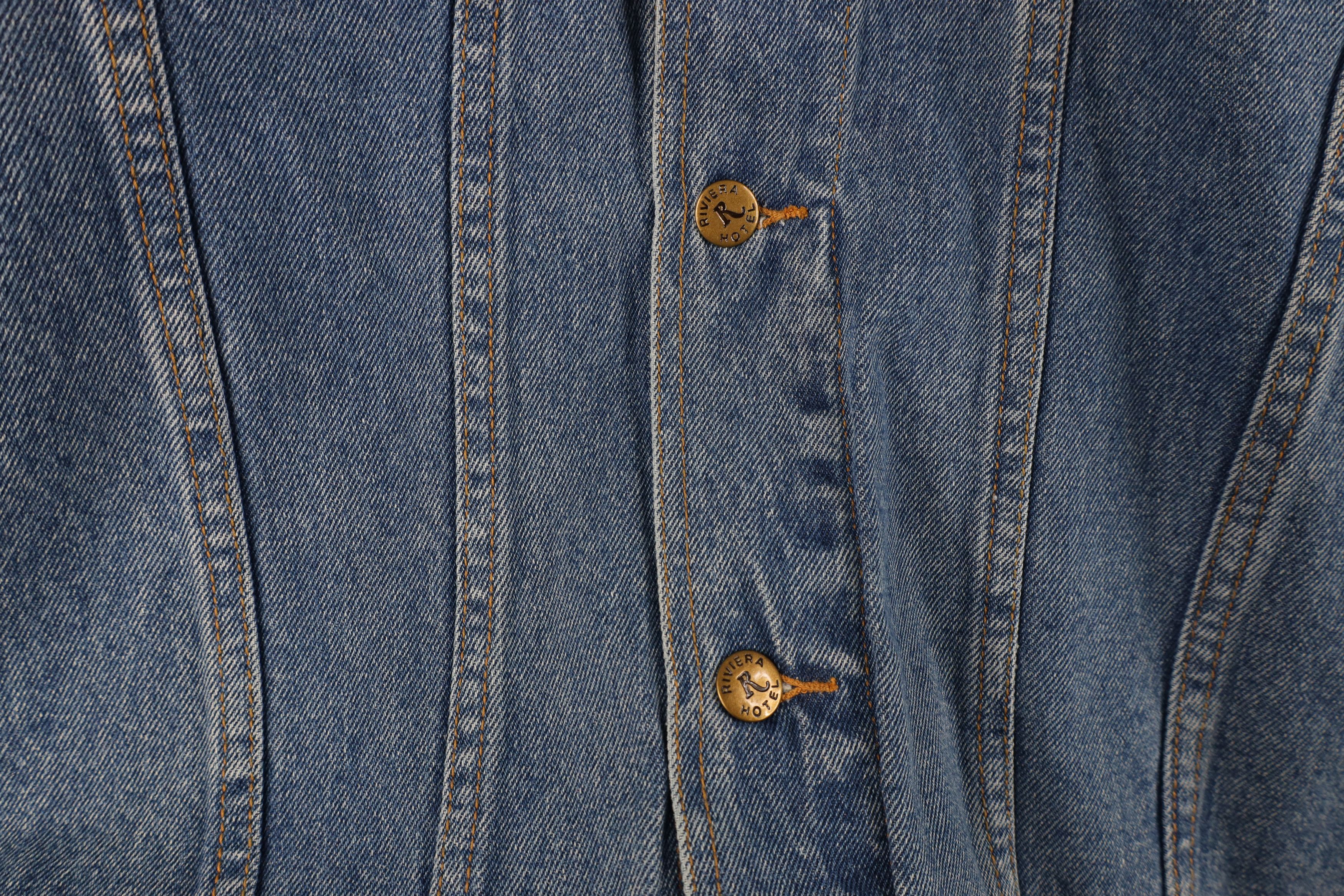 Vintage Vintage 90s Streetwear Riviera Casino Denim Trucker Jacket Size US XXL / EU 58 / 5 - 5 Thumbnail