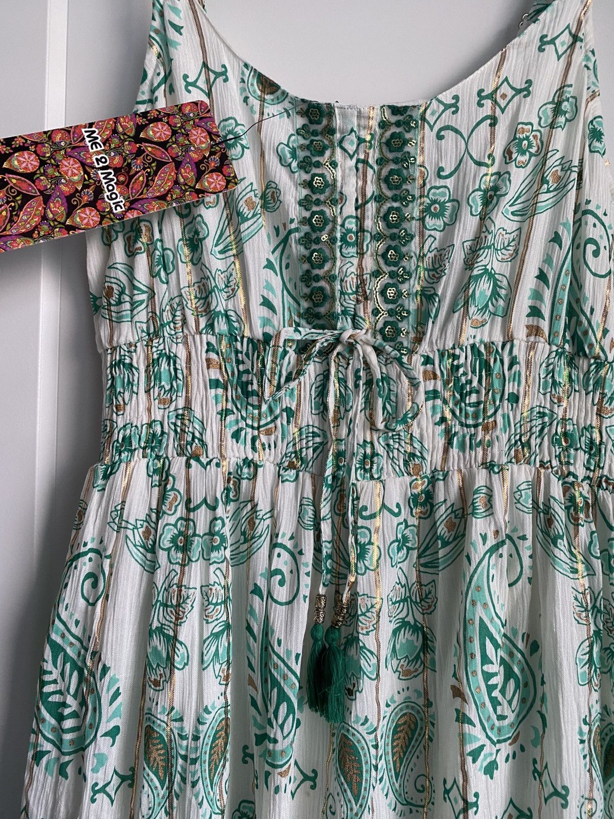 Other Me 2 Magic Anthropologie Boho Paisely summer Maxi Dress NWT Size XL / US 12-14 / IT 48-50 - 3 Thumbnail