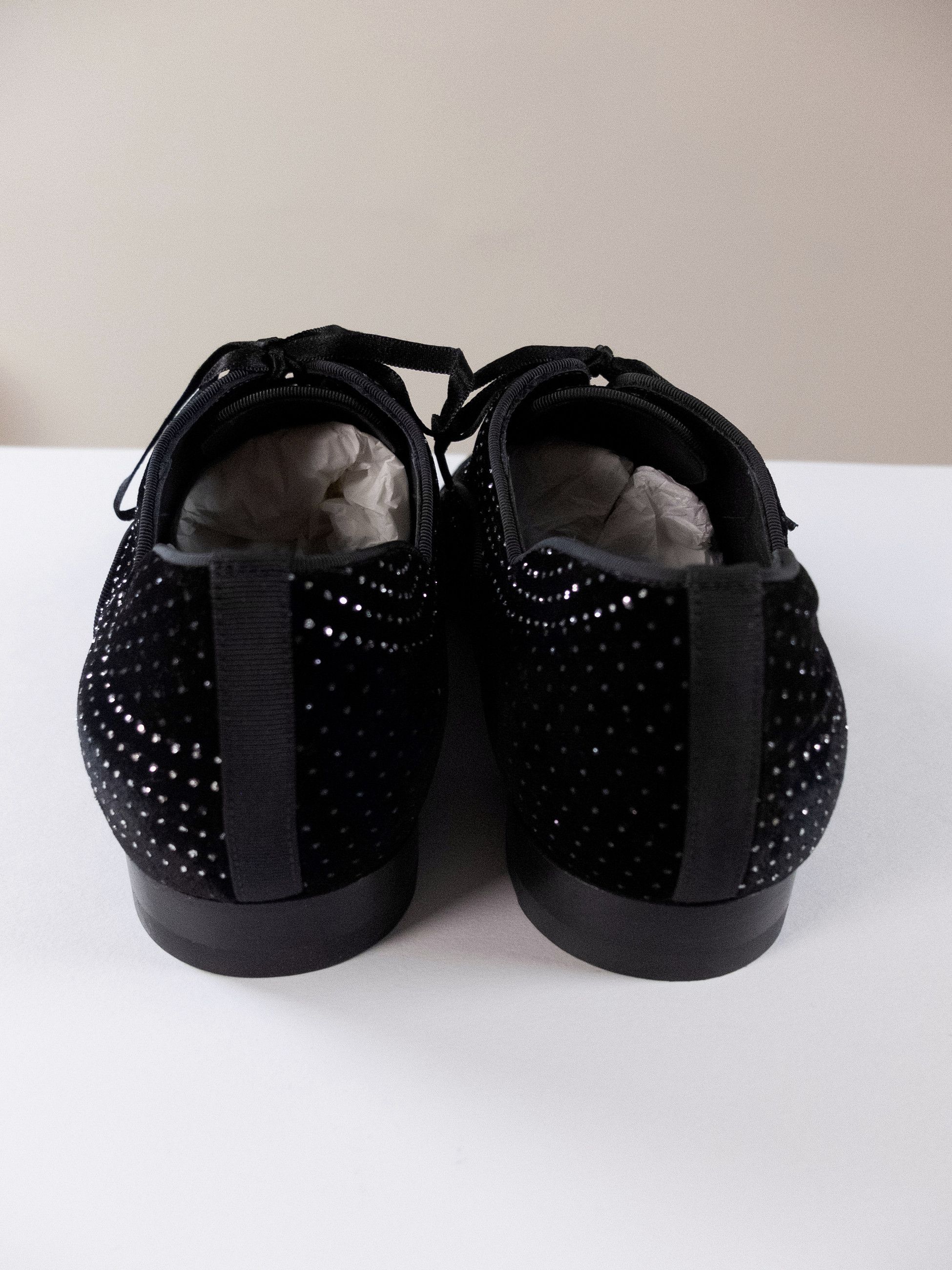 Christian Louboutin CHRISTIAN LOUBOUTIN Greggy Chick black studded velvet shoes Size US 10 / EU 43 - 7 Thumbnail