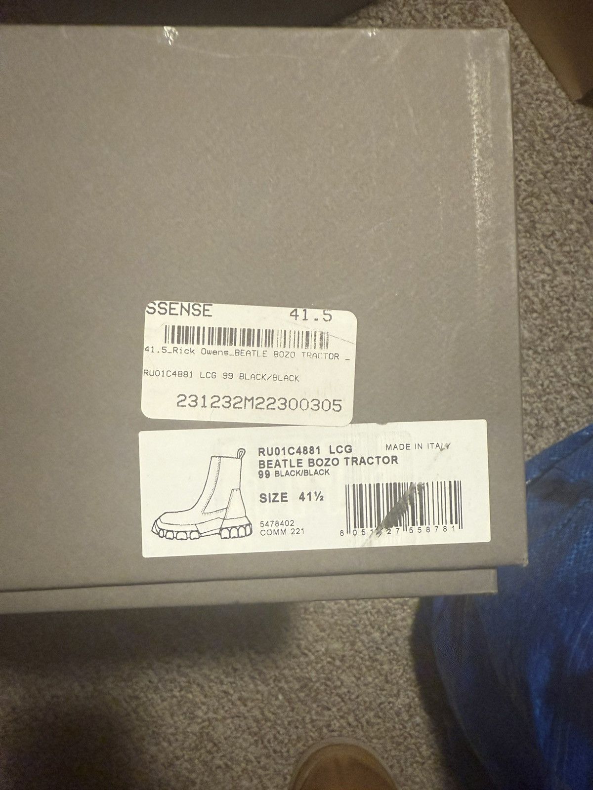 Rick Owens RICK OWENS BEATLE BOZO TRACTOR BOOT Size US 8.5 / EU 41-42 - 8 Thumbnail