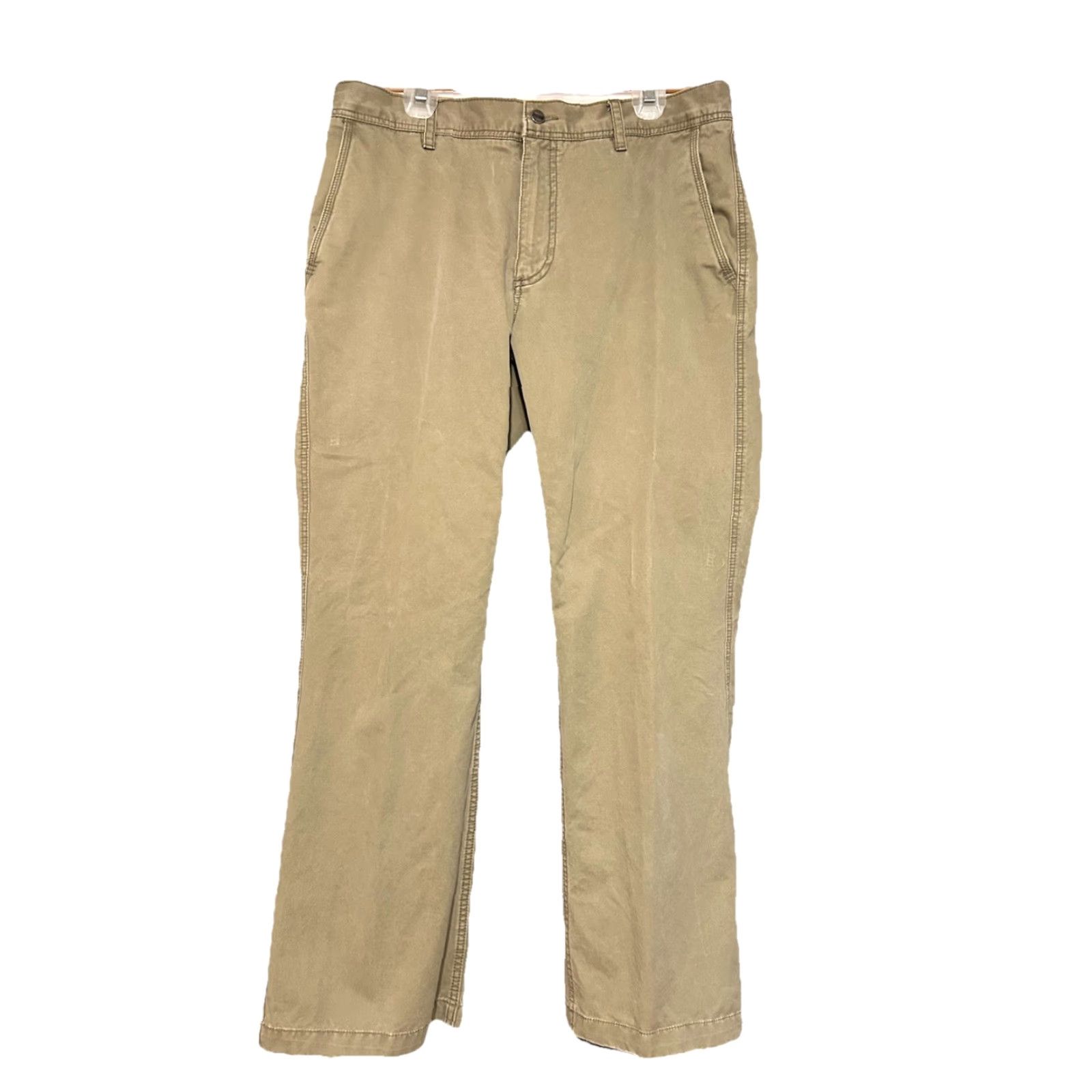 Old Navy VINTAGE Old Navy Chino Pants Mens 36x31 Bootcut Tan Khaki Cotton Knit Slim Regular Pockets Slacks Work Casual Business Wedding Size US 36 / EU 52 - 3 Thumbnail