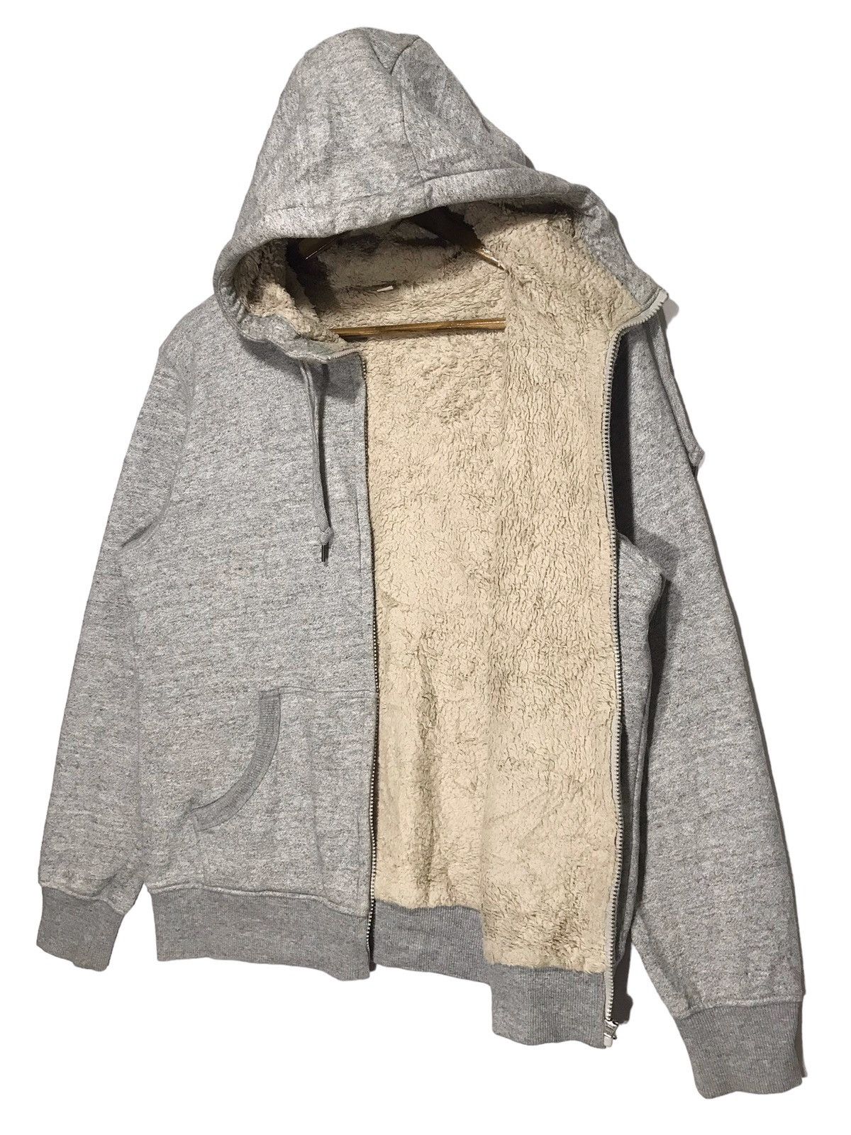 Japanese Brand × Uniqlo Uniqlo Hoodie Zip Light Grey Color Size US M / EU 48-50 / 2 - 3 Thumbnail
