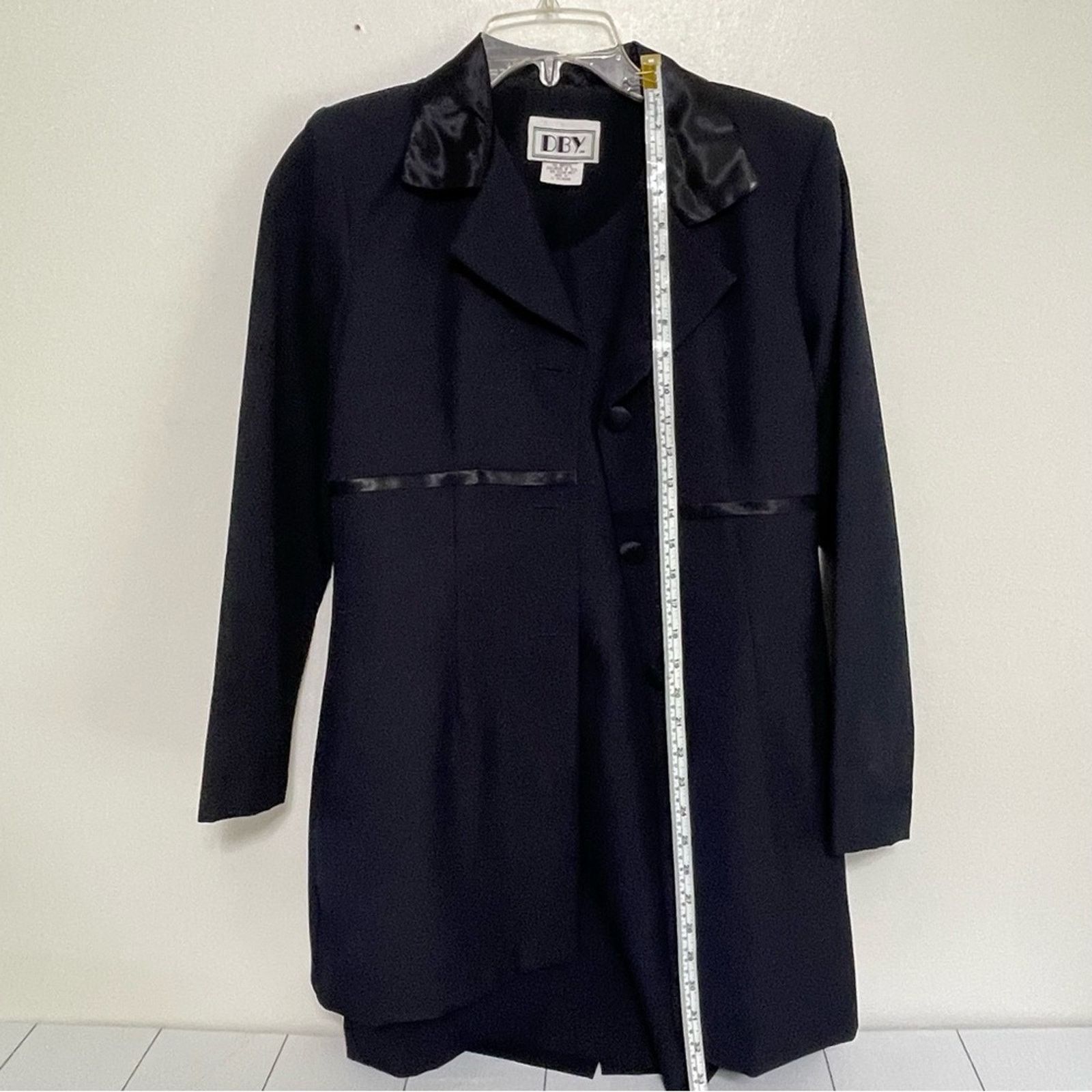 Other DBY Dark Navy Two Piece Jacket and Dress Set Size 9/10 Size L / US 10 / IT 46 - 3 Thumbnail