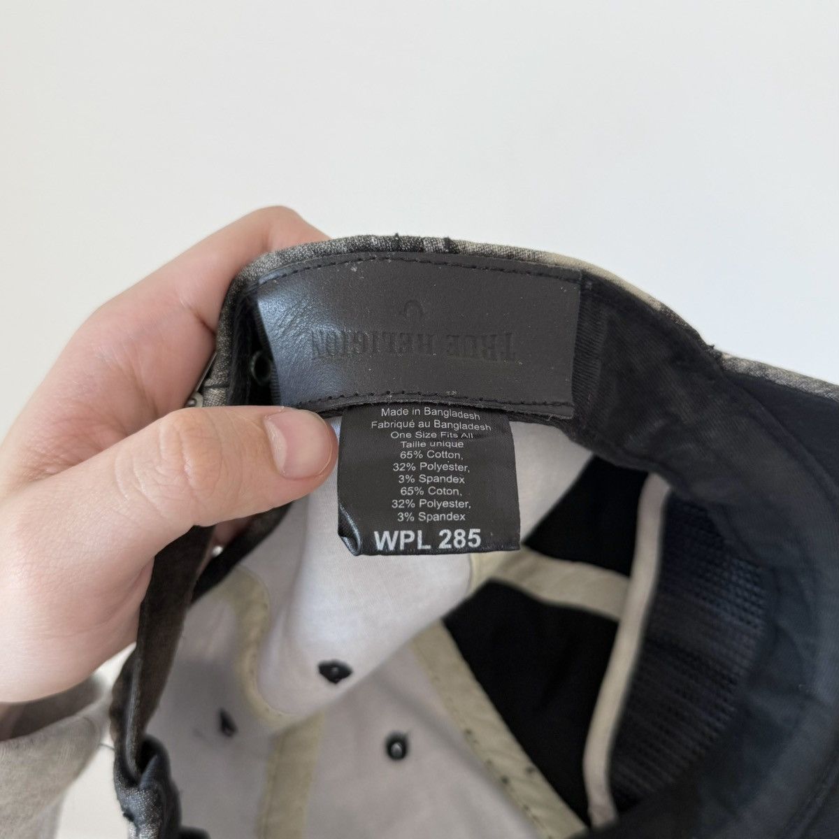 True Religion Vtg True Religion Marble Dyed Baseball Cap Strapback Hat Size ONE SIZE - 10 Thumbnail