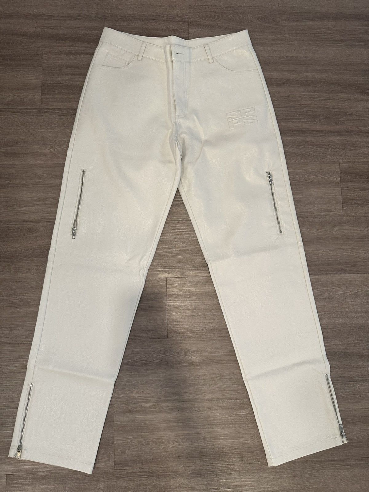 Other SUBJECTIVE PORTFOLIO- WHITE STRAIGHT LEG LEATHER PANTS Size US 32 / EU 48 - 1 Thumbnail