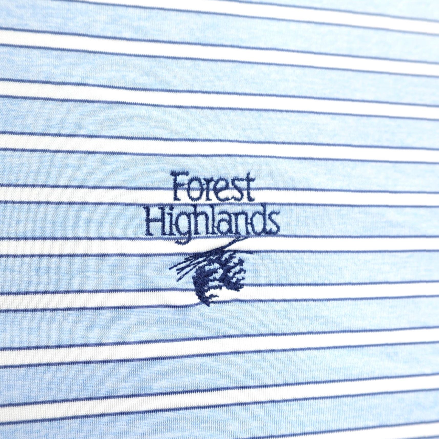 johnnie-O johnnie-O Polo Shirt Men XL Blue Stripe Golf UPF 50 Forest Highlands Performance Size US XL / EU 56 / 4 - 3 Thumbnail