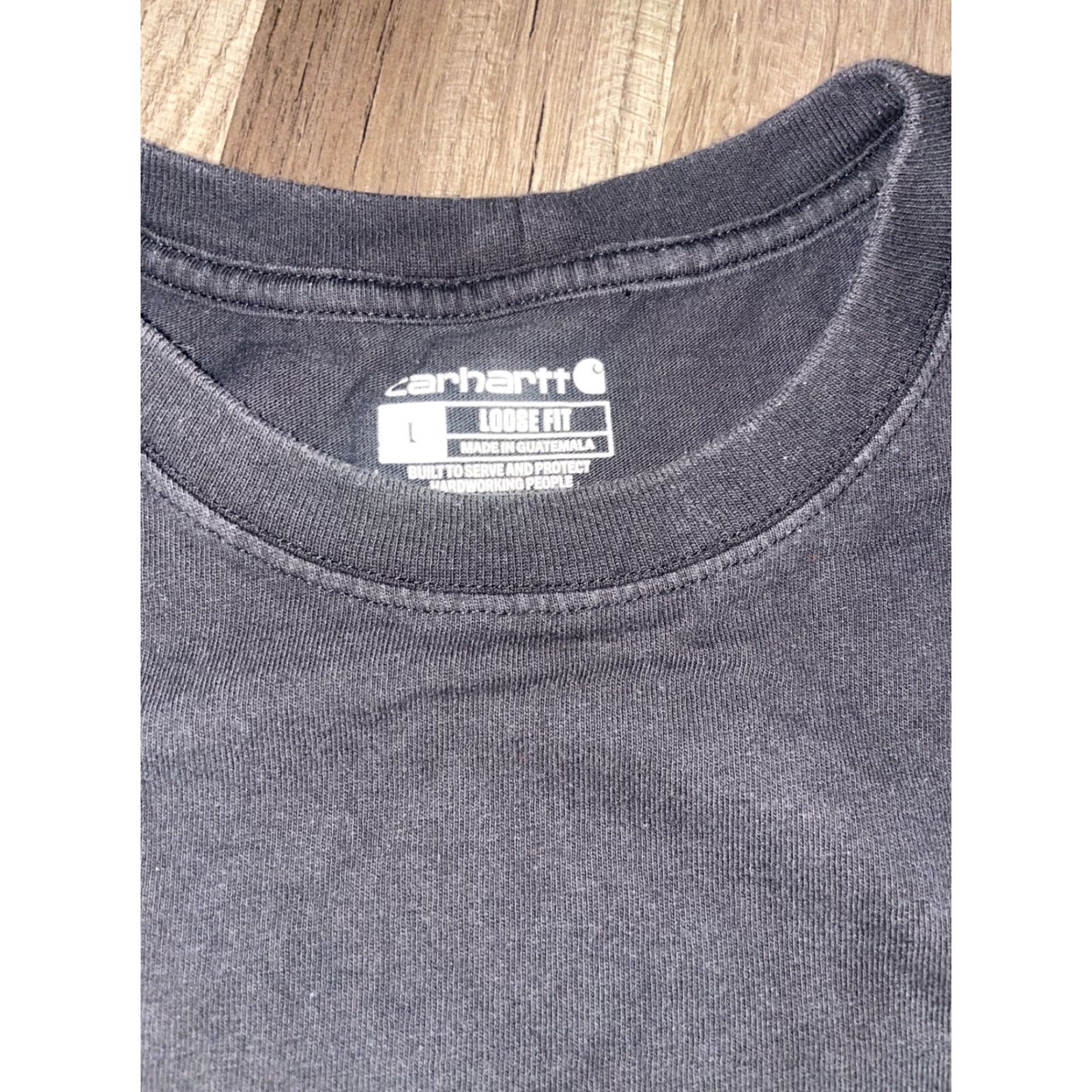 Carhartt Carhartt Long Sleeve T-Shirt Black Lack 23x29 Men's L Black Long Sleeve Shirt 23x29 Mens Size US L / EU 52-54 / 3 - 6 Thumbnail