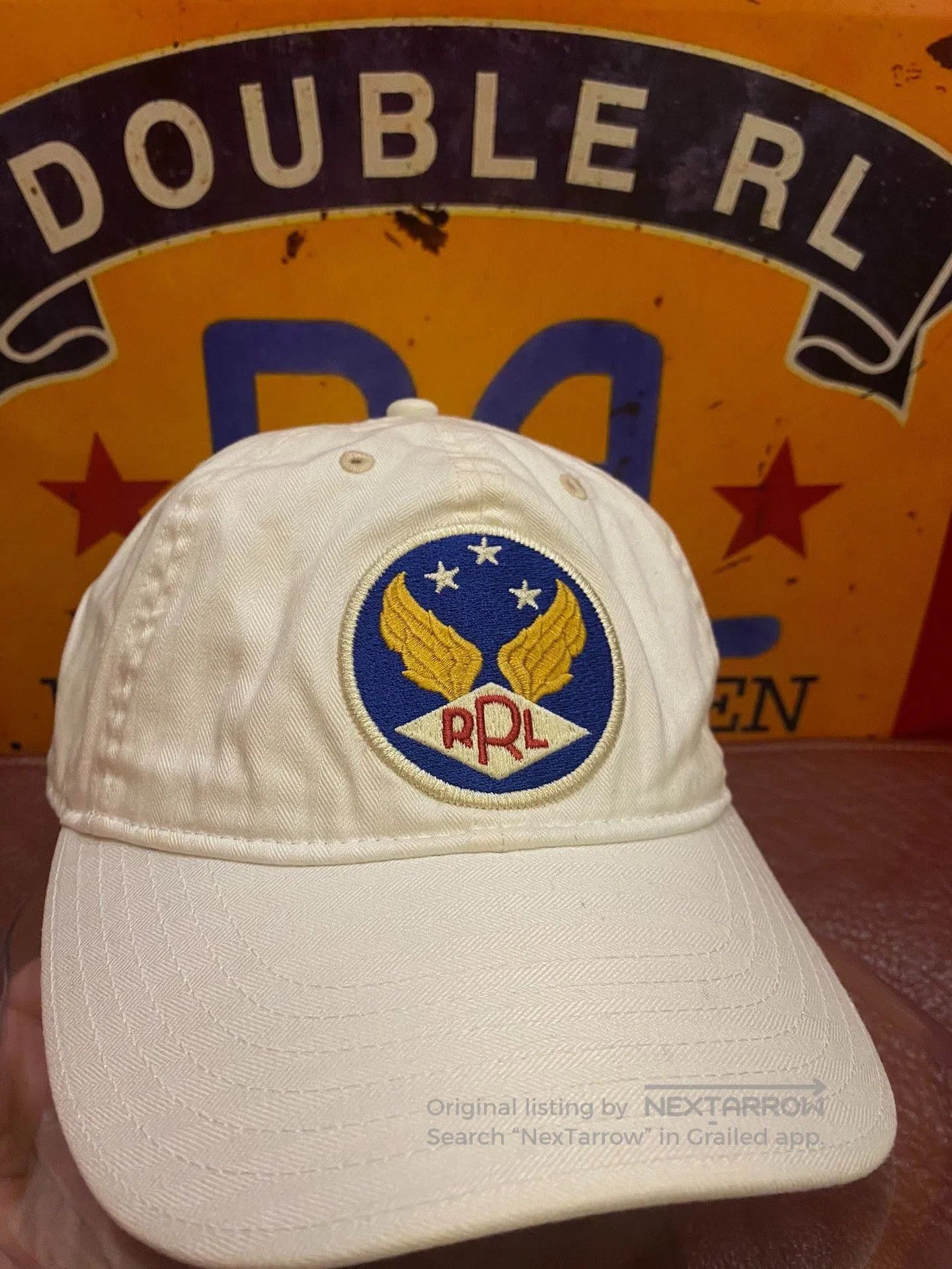 RRL Ralph Lauren RRL White Angel Wing Baseball Cap. Size ONE SIZE - 5 Thumbnail