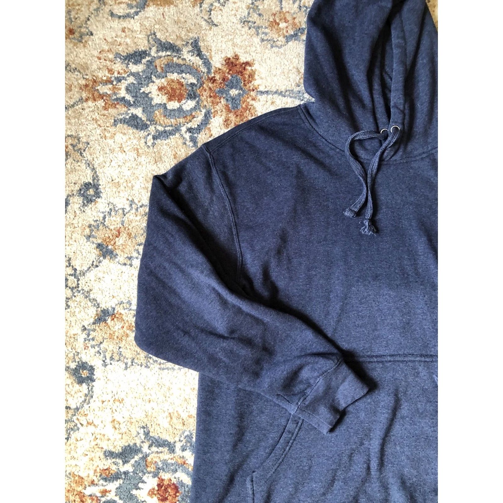 Ariat Ariat Hoodie Men XL Blue American Flag Workwear Outdoor Pullover Hooded Long Sleeve Solid Cotton Blend Fleece Size US XL / EU 56 / 4 - 3 Thumbnail