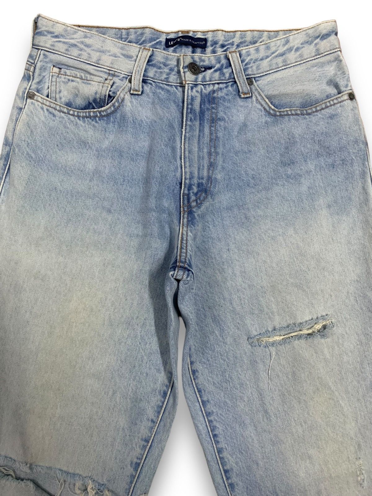 Levi's Made & Crafted Vintage Levis Made & Crafted Big E Distressed Grunge Jeans Size US 29 - 3 Thumbnail