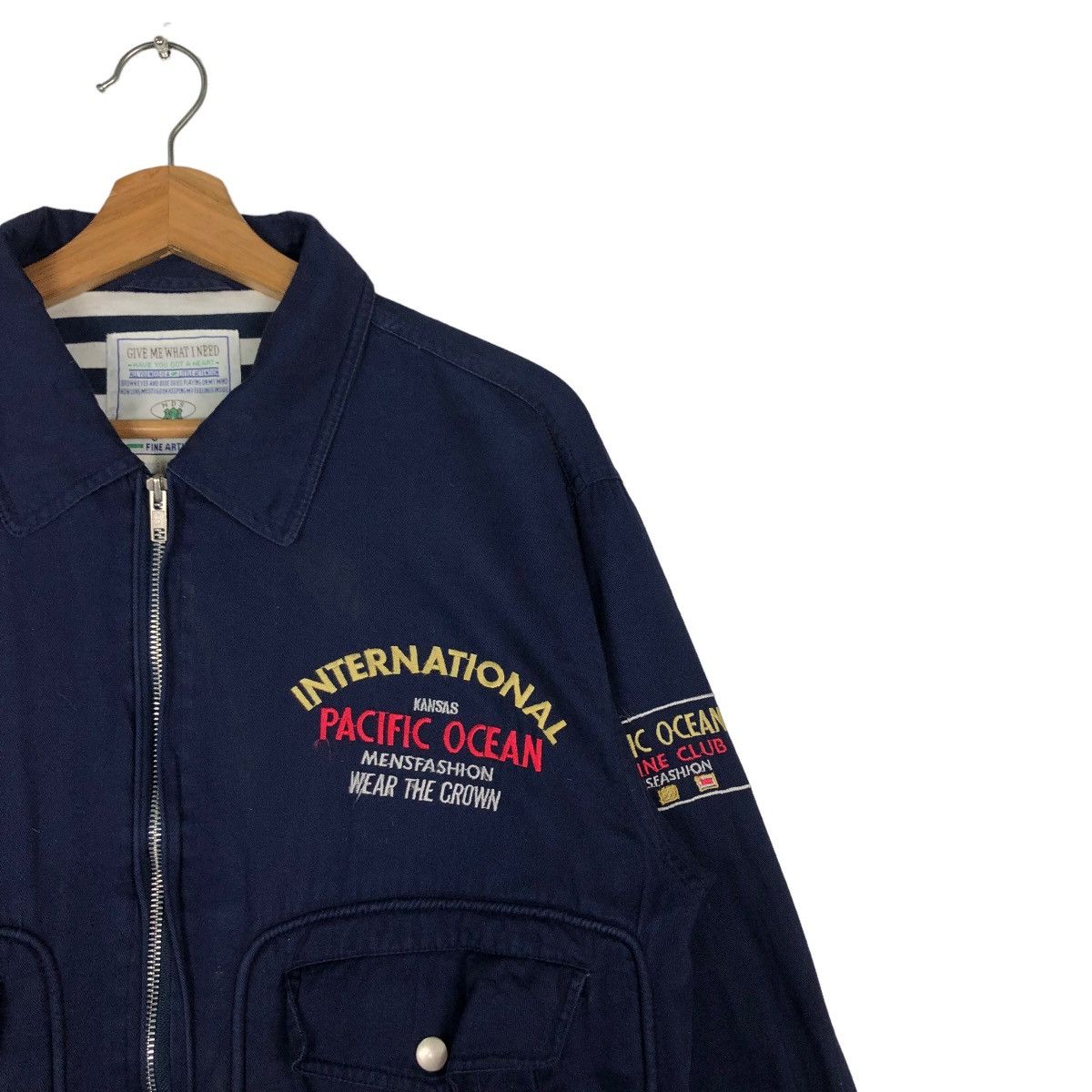 Hysteric Glamour 🔥Vintage Bomber Jacket Pacific Ocean Big Logo Union Size US M / EU 48-50 / 2 - 5 Thumbnail