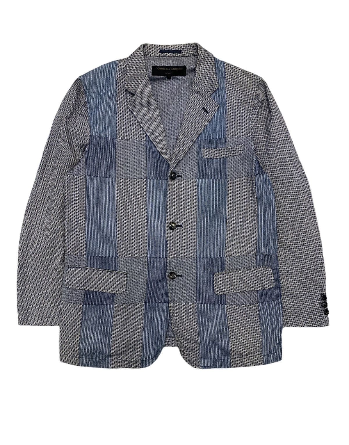 Comme des Garcons Homme AW01 Patchwork embroidered Jacket Size US L / EU 52-54 / 3 - 1 Thumbnail