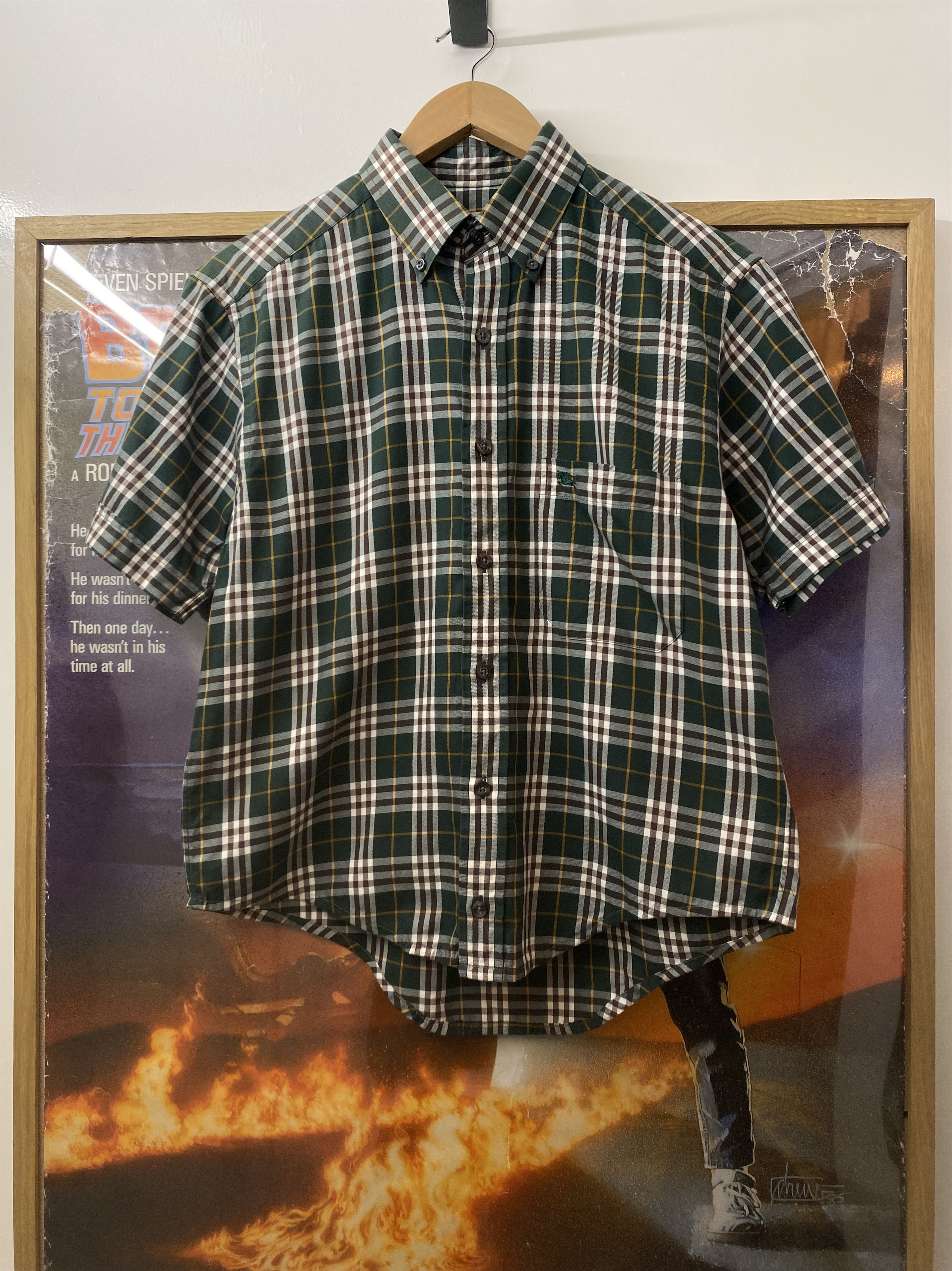 Burberry 00s Burberry London Green Nova Check Short Sleeve Shirt Size US S / EU 44-46 / 1 - 1 Thumbnail