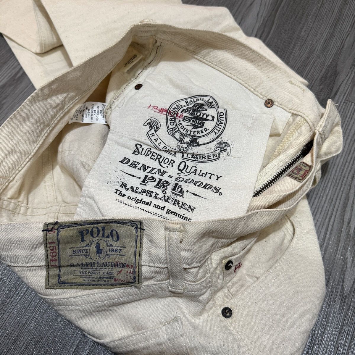 Polo Ralph Lauren Polo Ralph Lauren White Denim Long Pants Size US 36 / EU 52 - 7 Thumbnail