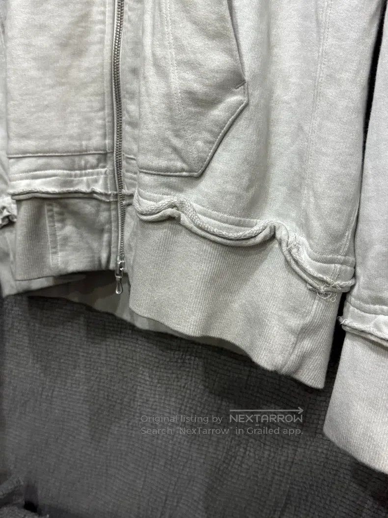 Julius Julius Distressed frayed zip-up hooded sweatshirt jacket Size US S / EU 44-46 / 1 - 5 Thumbnail