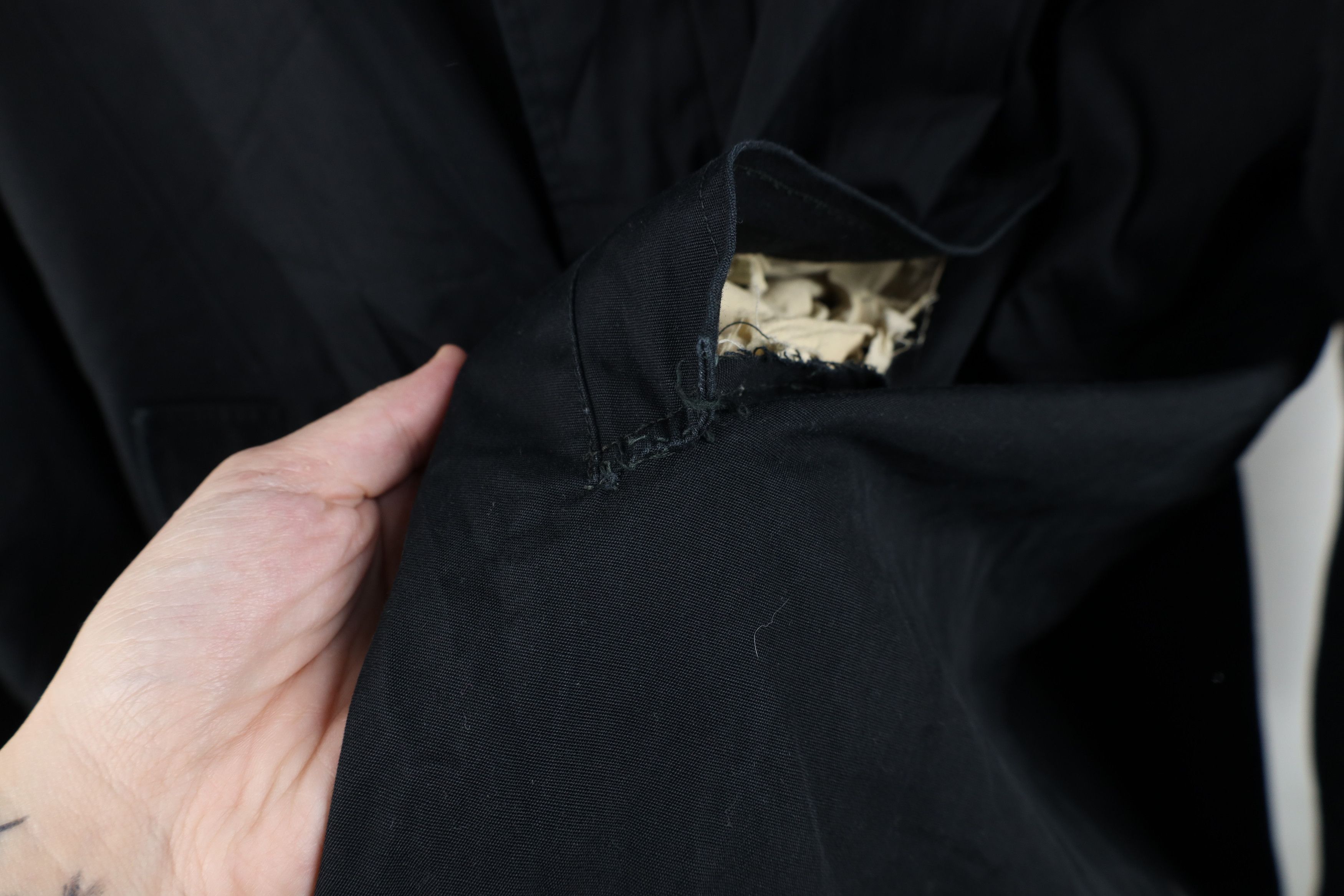 Vintage Vintage 50s 60s Rockabilly Trench Coat Rain Jacket Black USA Size US XXL / EU 58 / 5 - 5 Thumbnail