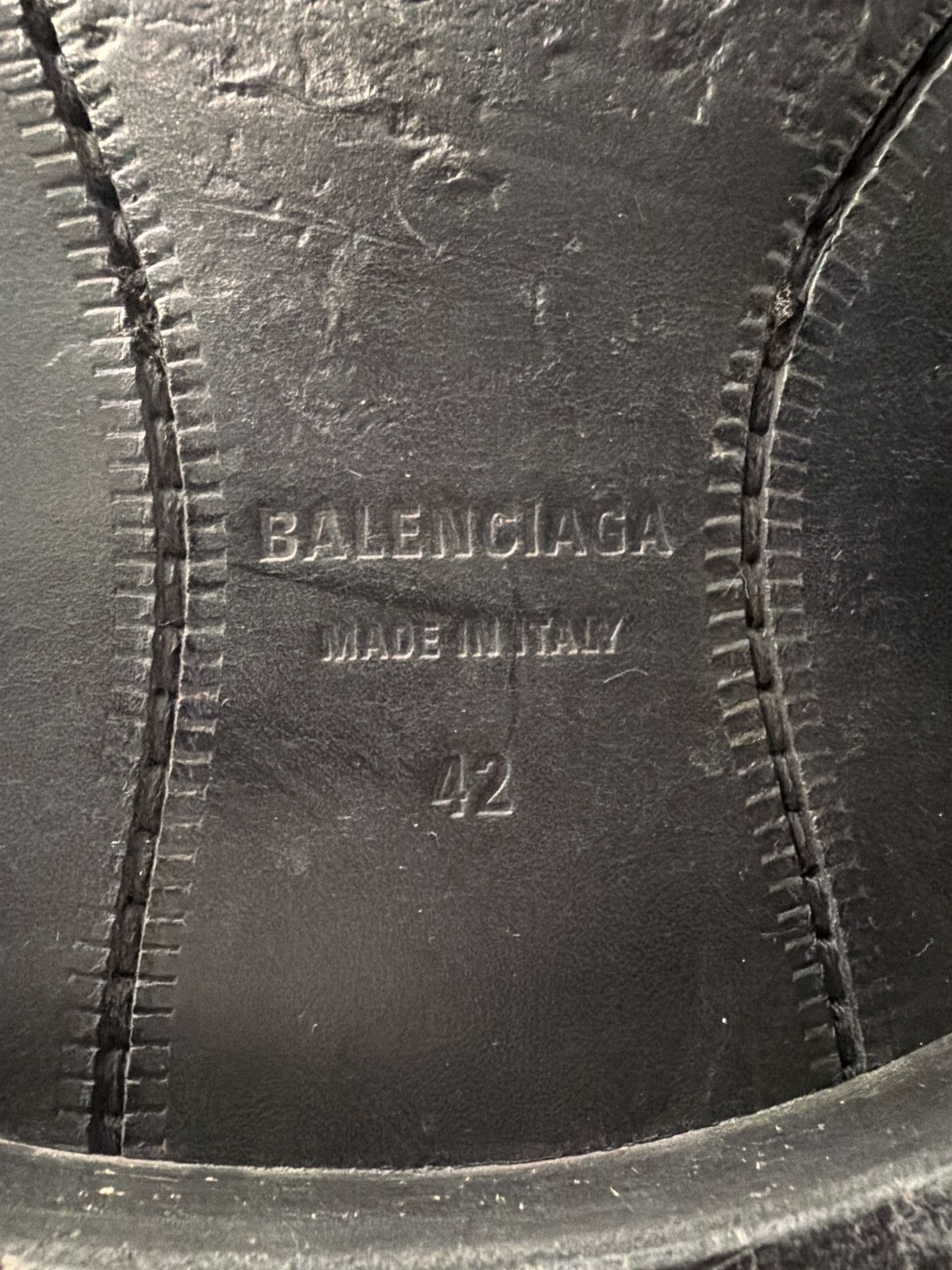 Balenciaga Balenciaga Logo Derby Dress Shoes Black Leather Size 10 Size US 9 / EU 42 - 8 Thumbnail