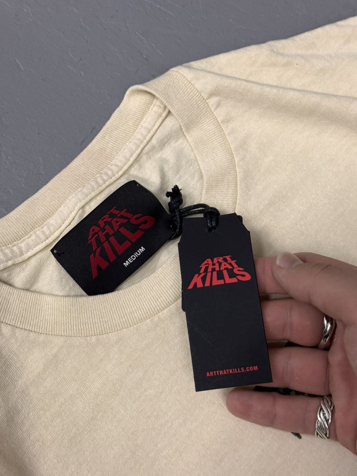 Gallery Dept. Gallery Dept Till Im Dead Tee Cream Size US M / EU 48-50 / 2 - 5 Thumbnail