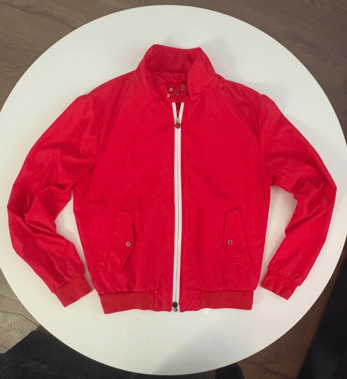 Kiton Kiton Lightweight Packable Red Bomber Jacket L EU 52 Italy Size US L / EU 52-54 / 3 - 1 Thumbnail