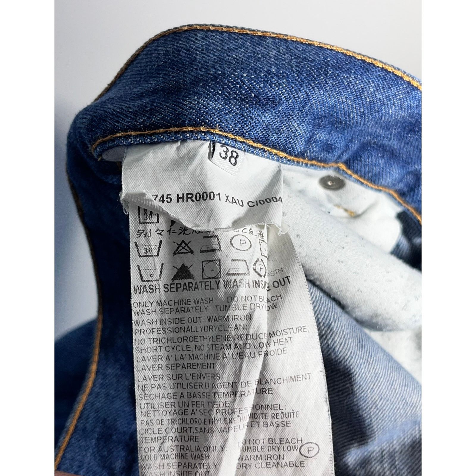 Helmut Lang Helmut Leng Jeans designer archive denim 1998 streetwear 00s Size US 36 / EU 52 - 13 Thumbnail