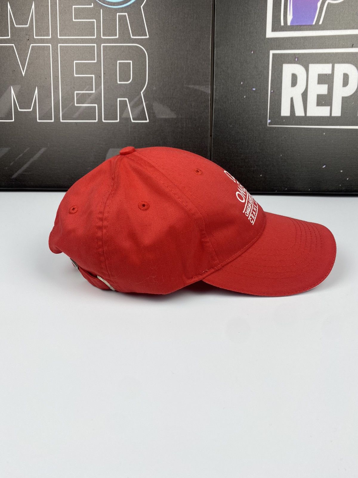 Omega 🚨 Omega Crans Montana Vintage Cap Hat Red Racing Formula1 Size ONE SIZE - 4 Thumbnail