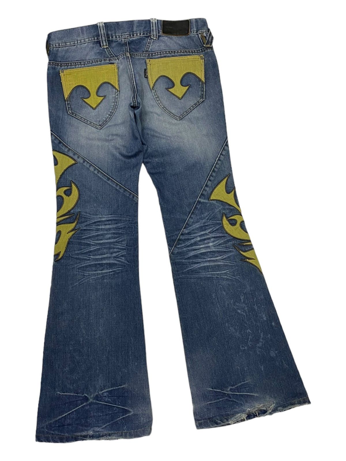 Tornado Mart Tornado Mart Tribal Flare Bootcut Jeans Size US 34 / EU 50 - 4 Thumbnail