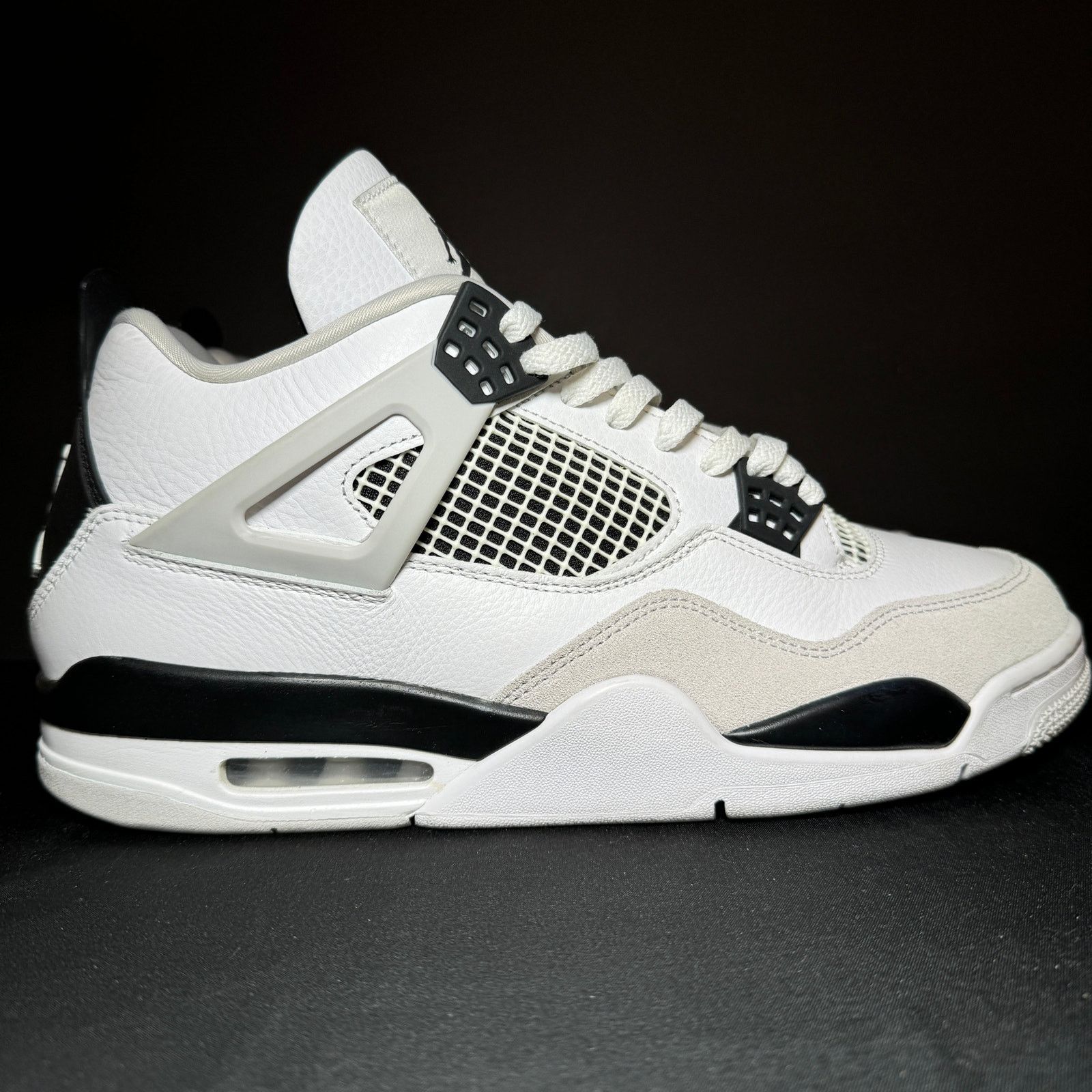 Jordan Brand × Nike Size 12 - Nike Air Jordan 4 Retro Military Black Men's Shoes Size US 12 / EU 45 - 1 Thumbnail