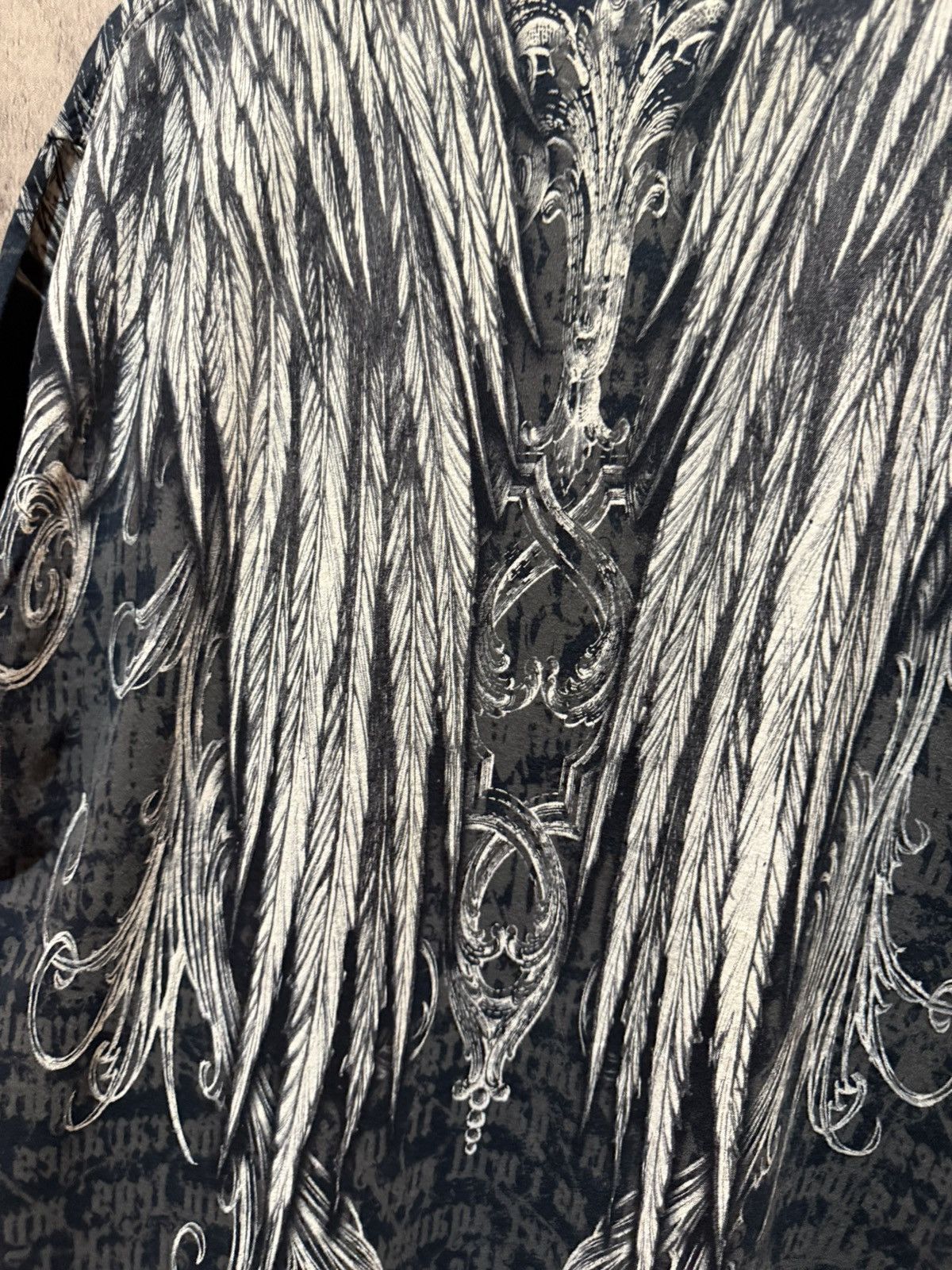 Affliction Y2k Apprime Double Eagle Gothic Insane AOP Tshirt Size US L / EU 52-54 / 3 - 13 Thumbnail