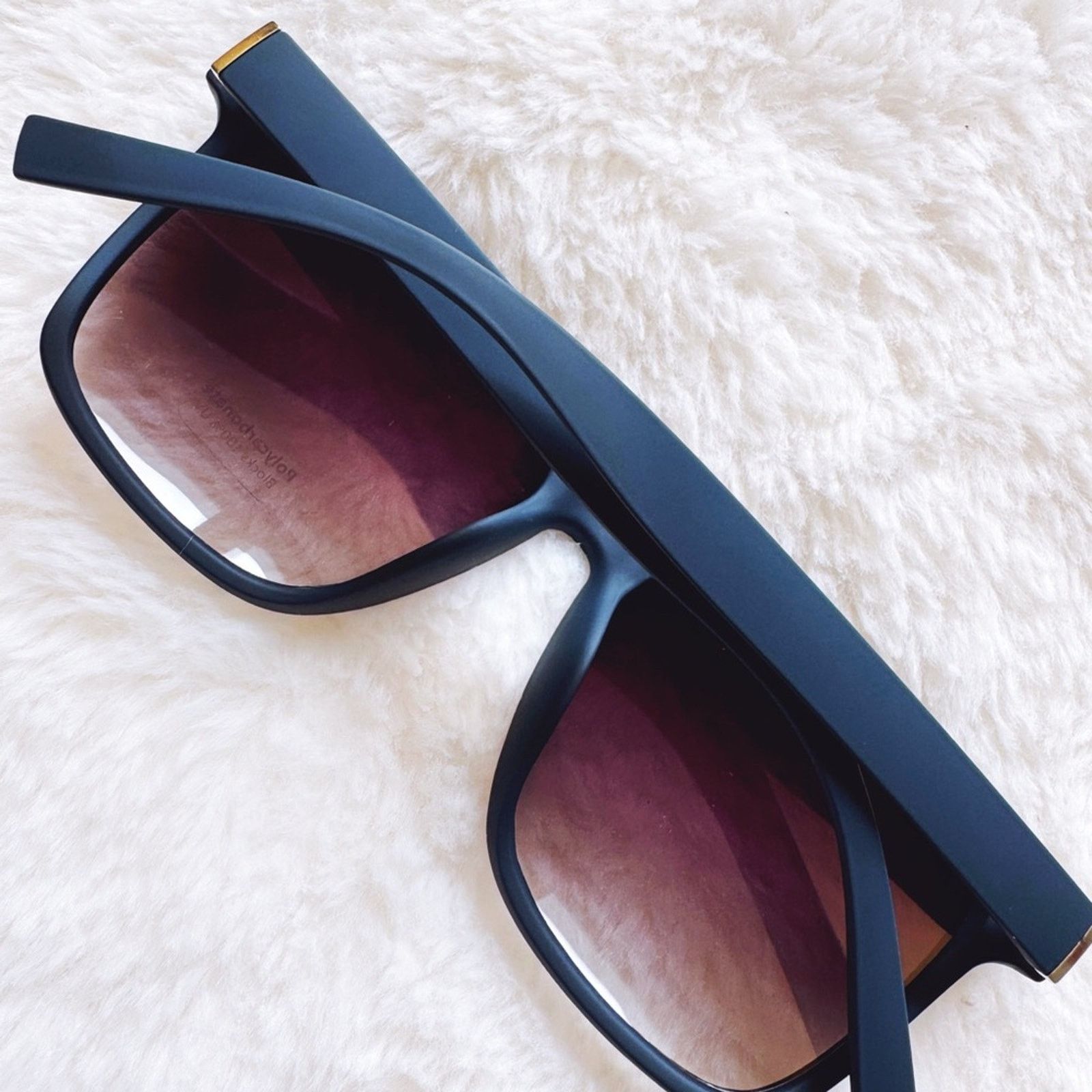 Other Ora Deep Midnight Blue Angular Frame Sunglasses Size ONE SIZE - 10 Thumbnail