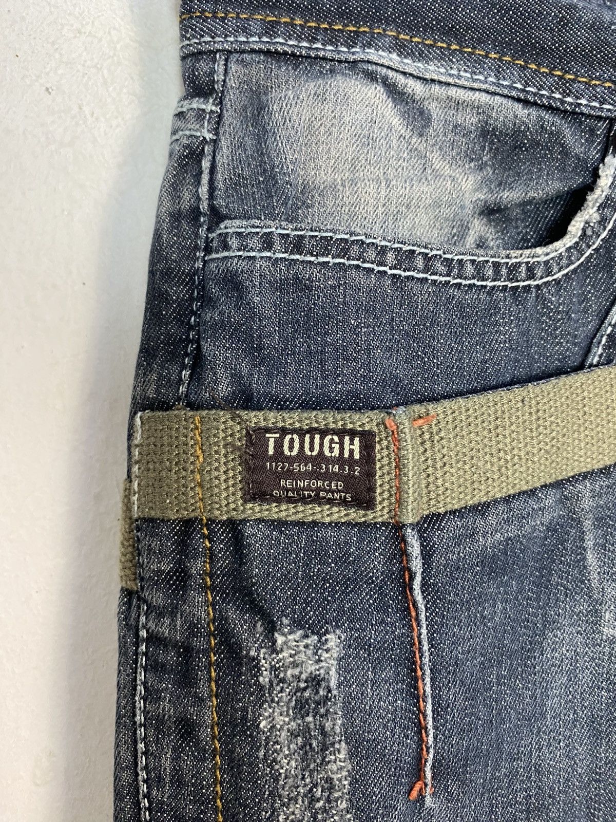 Other Y2k Tough Jeansmith Tactical Denim Green Straps Size 30 31 Size US 31 - 5 Thumbnail