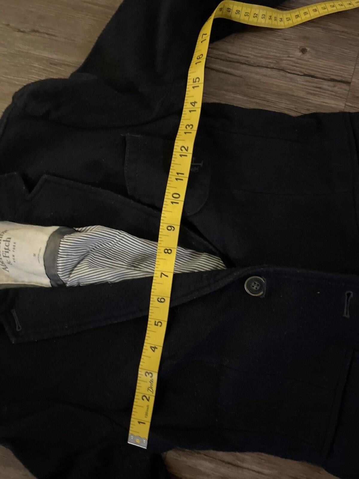 Abercrombie & Fitch VTG Abercrombie & Fitch Y2K Blue Blazer Wool Blend Jacket M Size M / US 6-8 / IT 42-44 - 4 Thumbnail